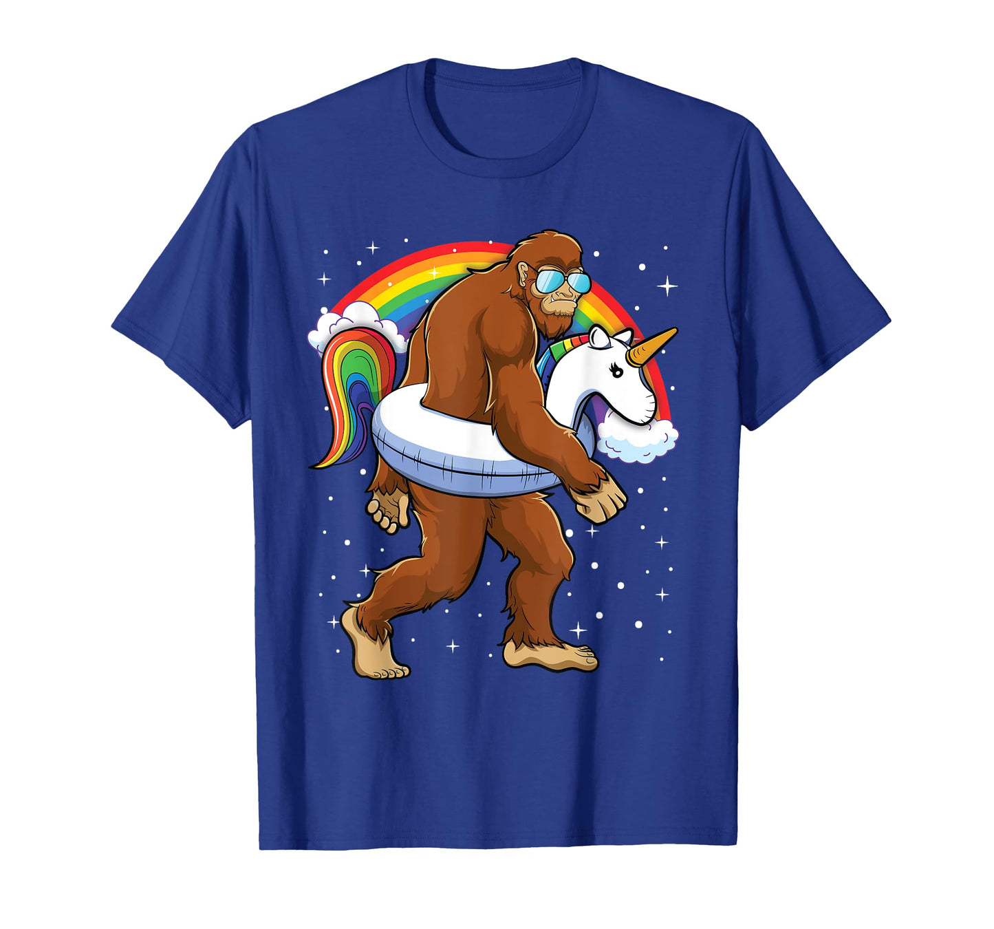 Bigfoot Unicorn Rainbow Shirt Boys Kids Girls Toddlers T-Shirt