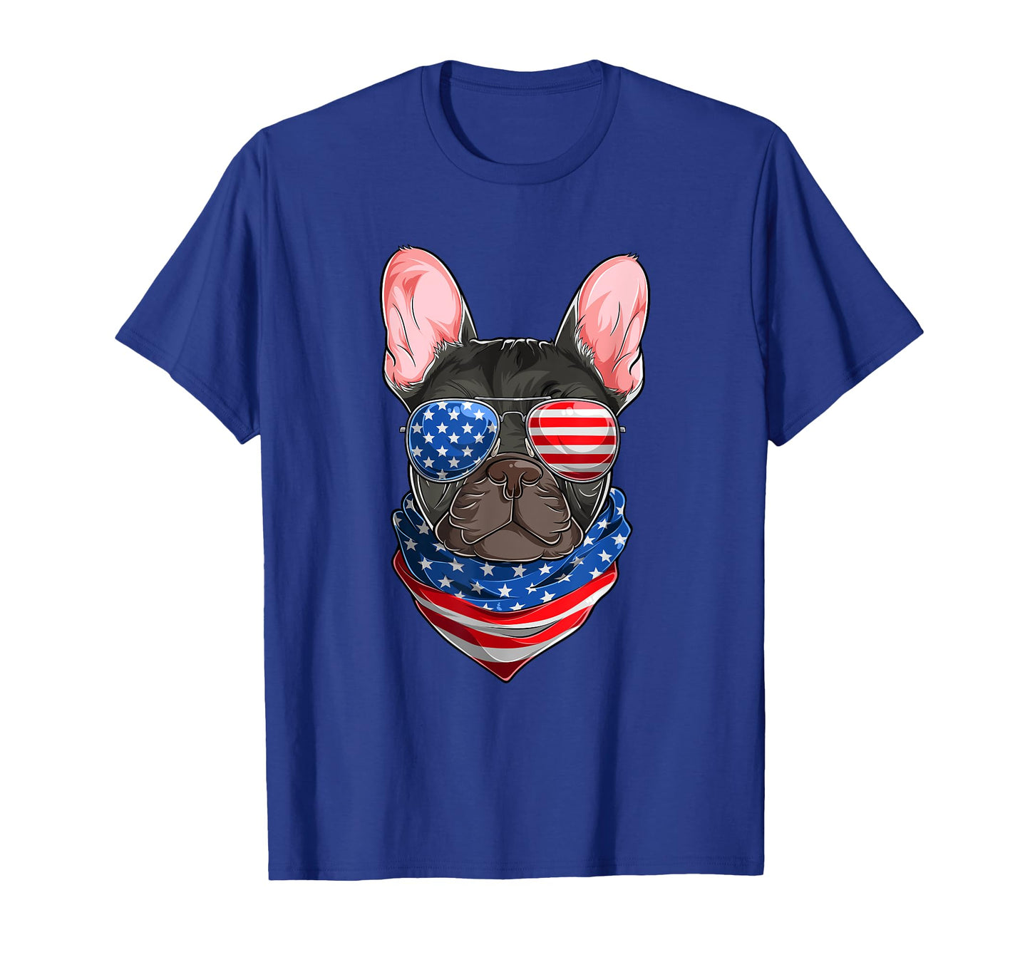 American Flag French Bulldog Shirts, Frenchie Fourth Of July T-Shirt
