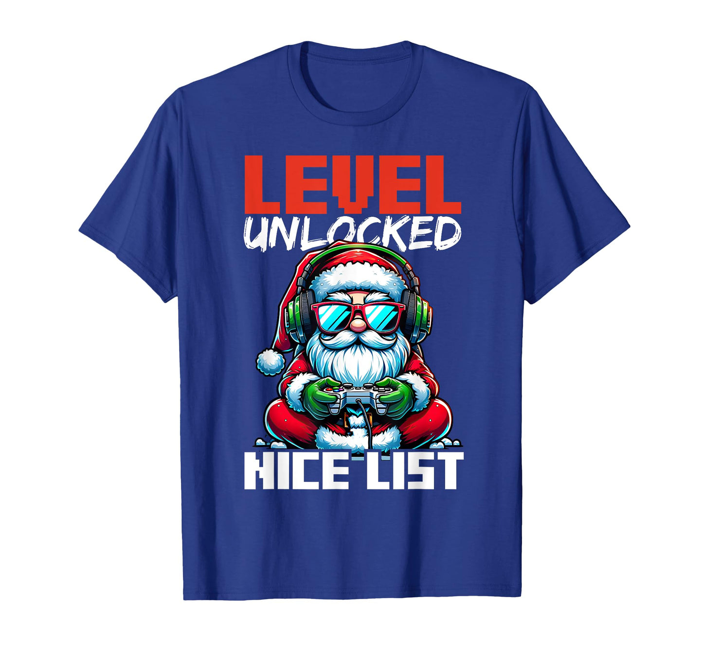 Christmas Gamer Boys Nice List Video Game Santa Xmas T-Shirt