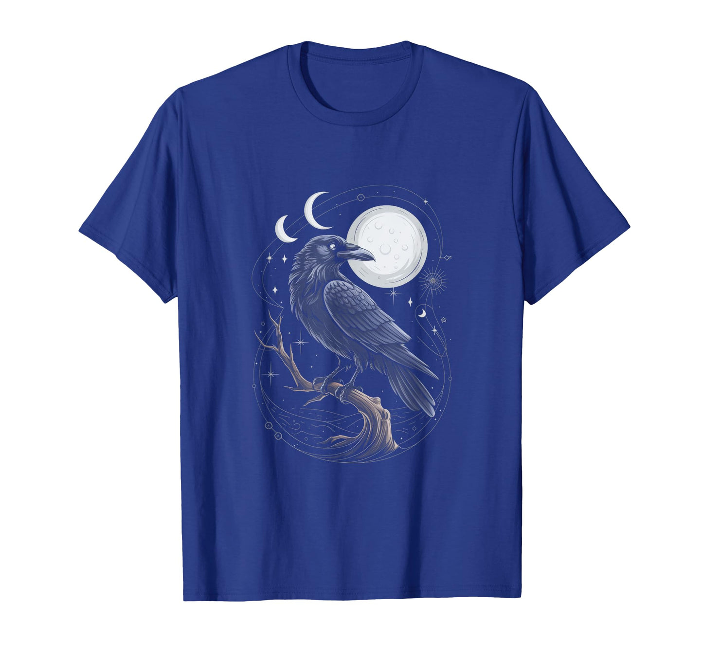 Raven Crow Dark Bird Witchcraft Omens Midnight T-Shirt