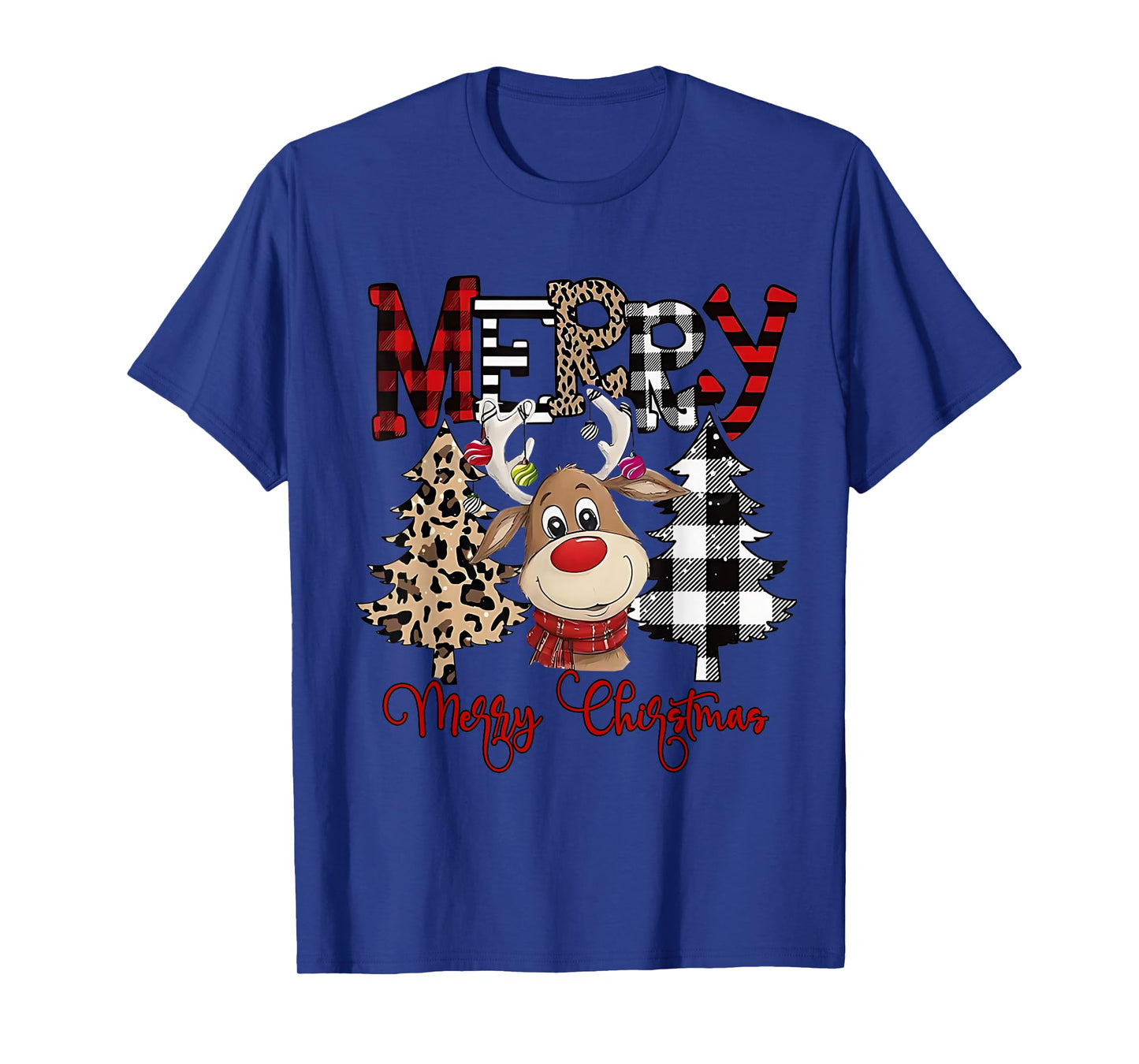 Funny Christmas t-shirt Cartoon Cute Reindeer t-shirt T-Shirt
