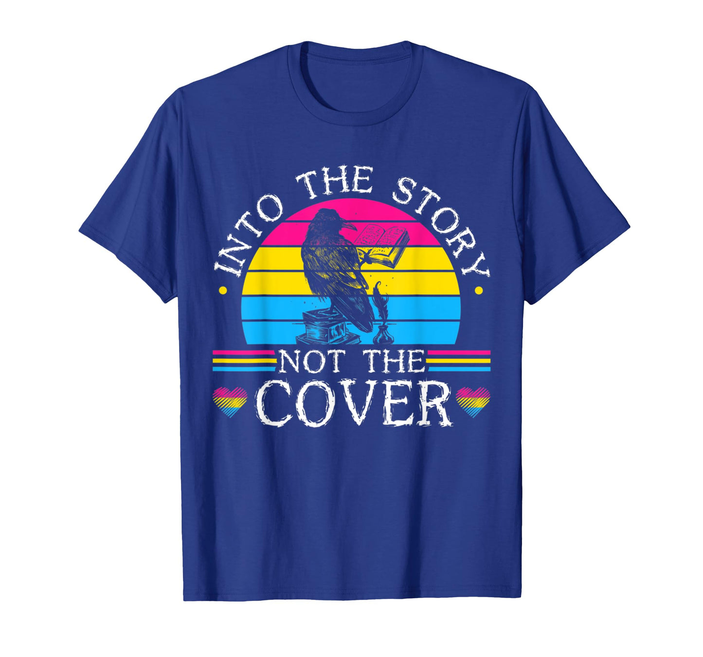 Into The Story Not Cover Funny Birds Book For Reading Lover T-Shirt
