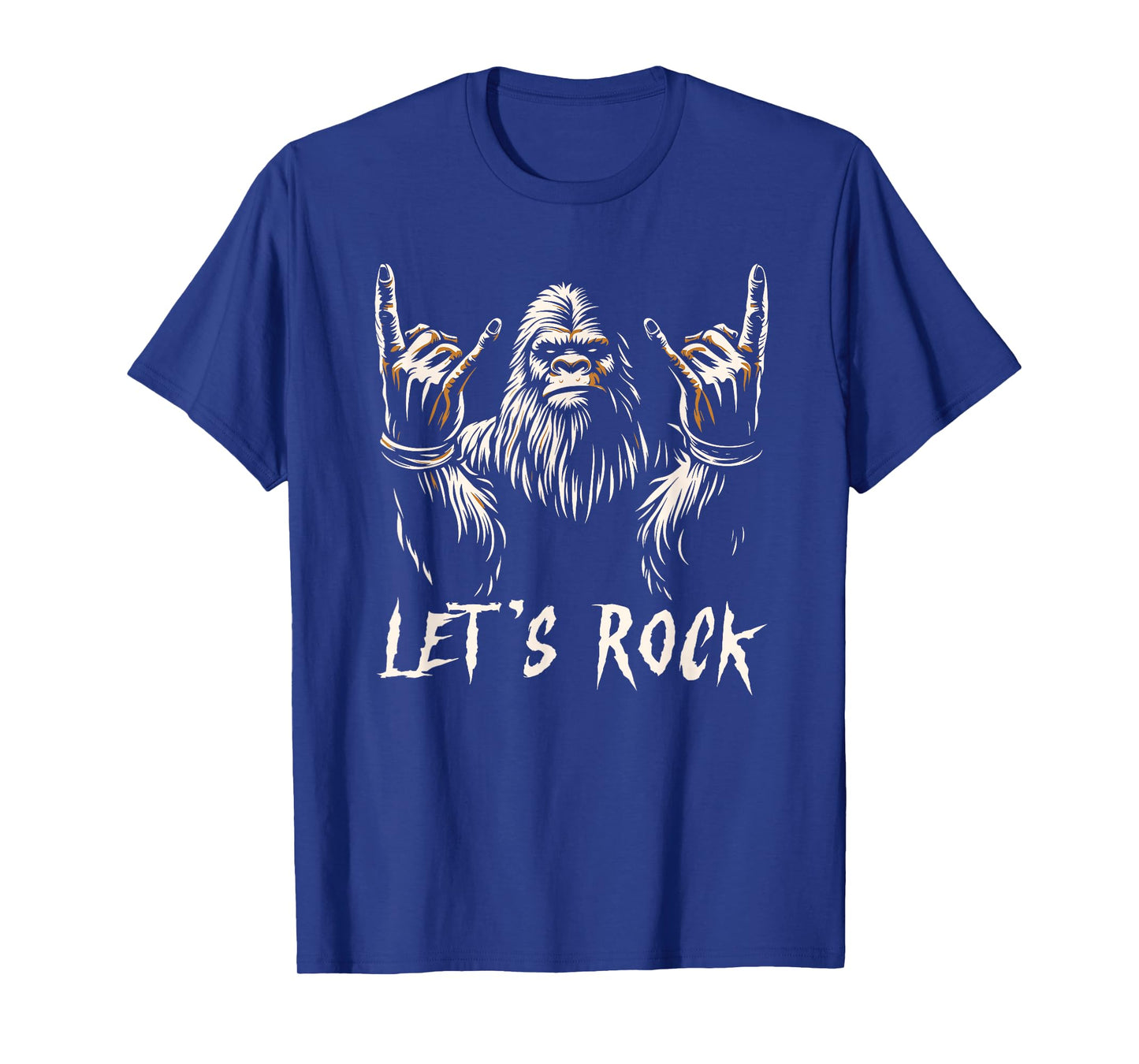 Bigfoot Rock On Funny Sasquatch Rock and Roll Let's Rock T-Shirt