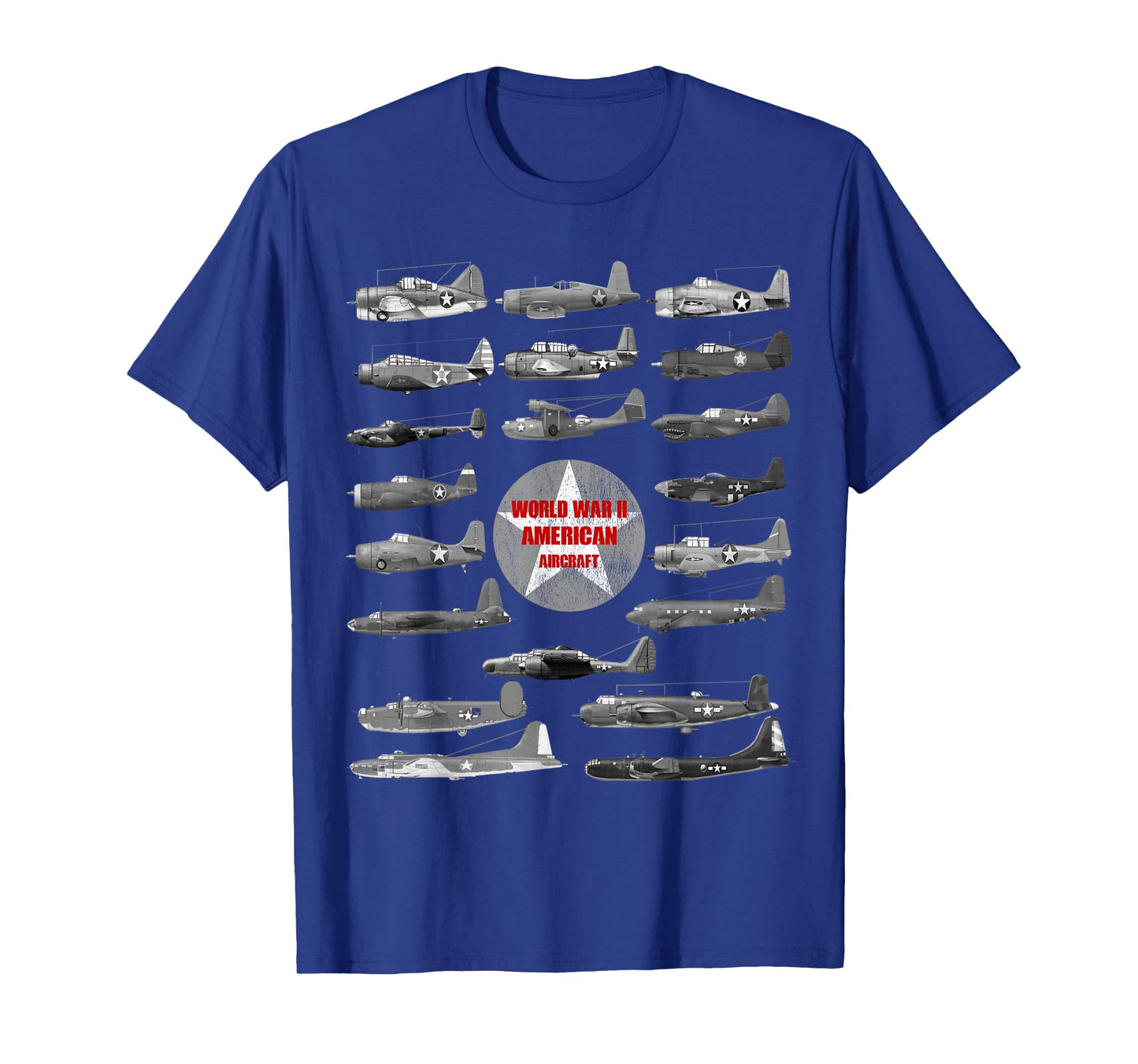 WW2 Planes Warbirds Plane Spotting American T-Shirt