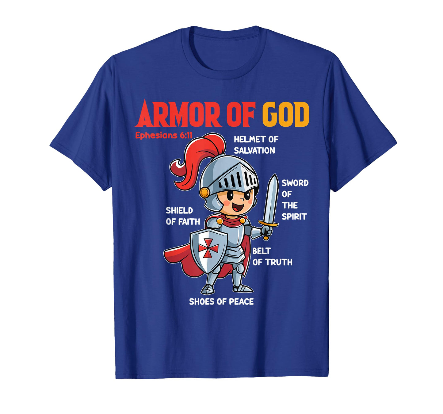 Toddler Boy Armor Of God Brother Son Men Kid Christian Jesus T-Shirt