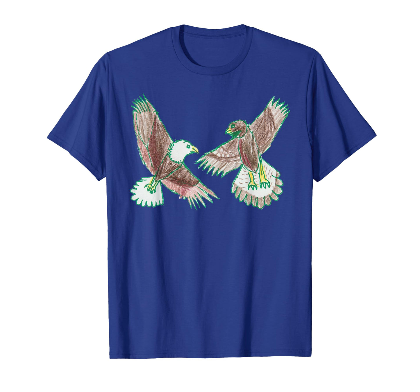 Hand Drawn Flying Bird - Eagle Version 3 T-Shirt