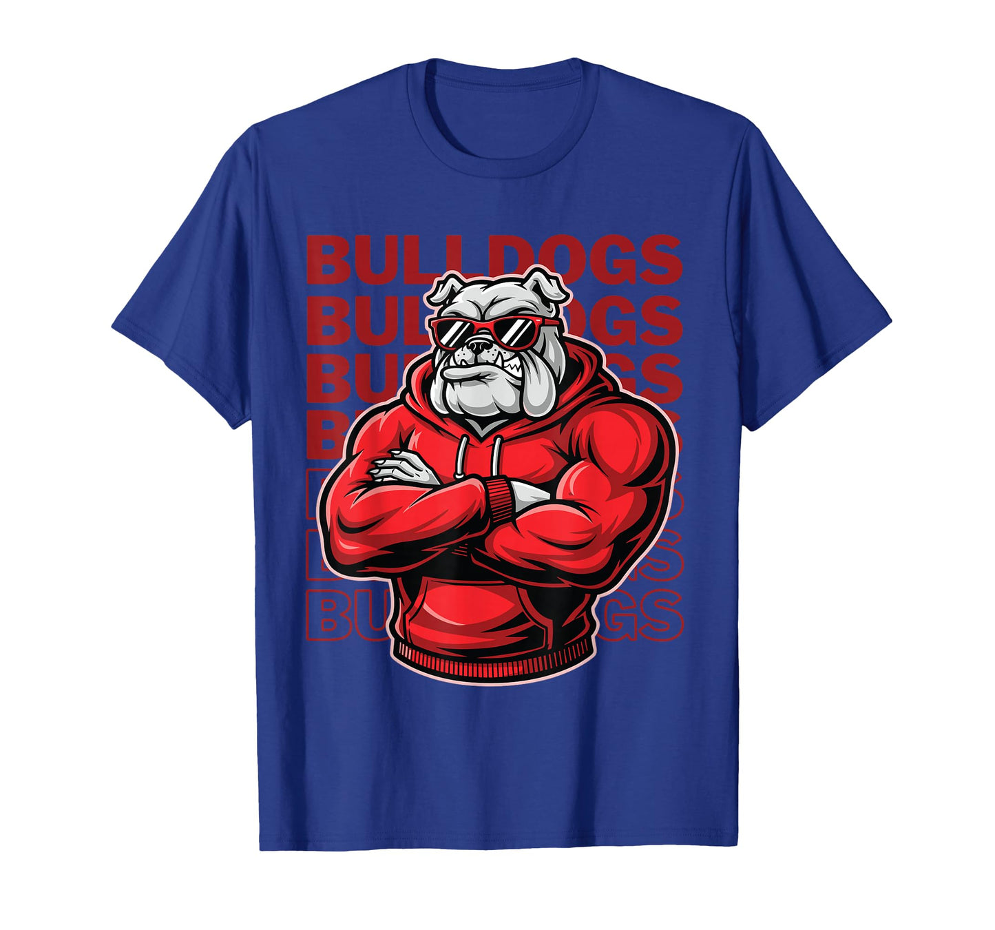 Bulldogs Tshirt Retro Bulldogs Gift for Men Women Boys Girls T-Shirt