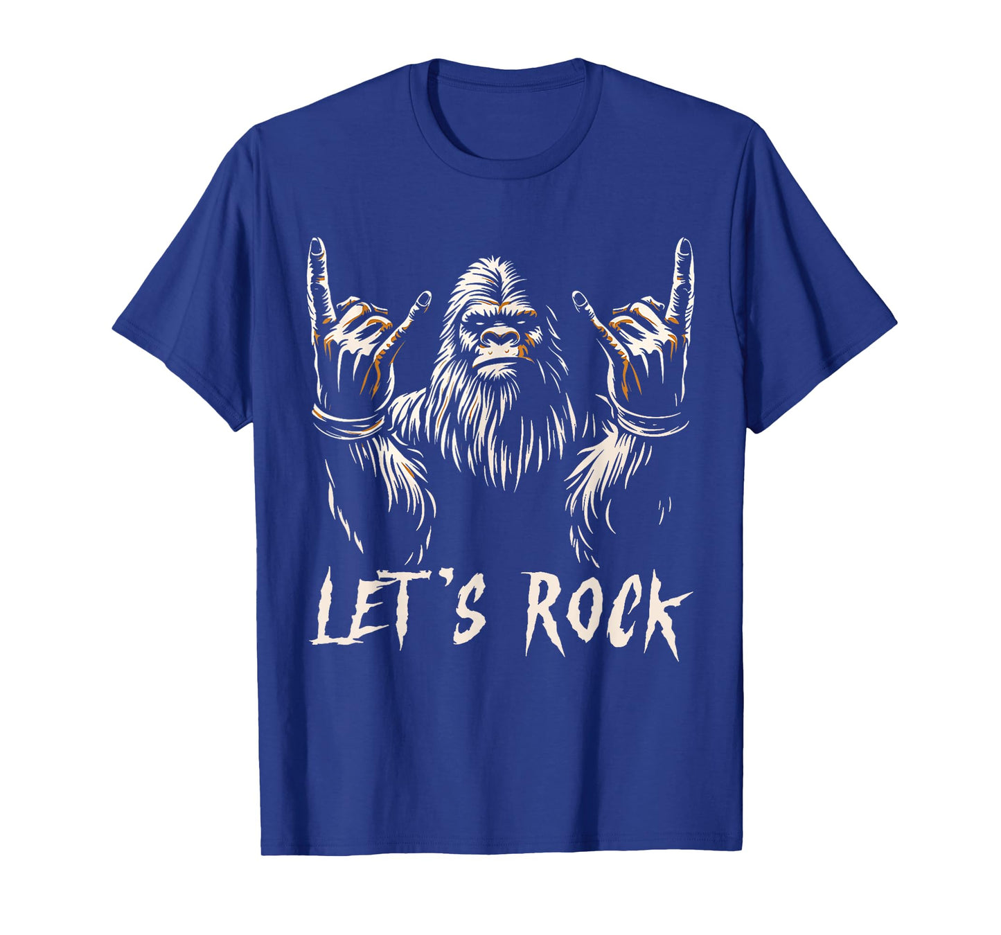 Bigfoot Rock On Funny Sasquatch Rock and Roll Let's Rock T-Shirt