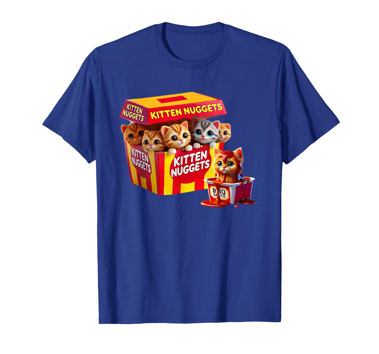 Kitten Nuggets Cat Lover Gift Food Pun Chicken Nuggets T-Shirt