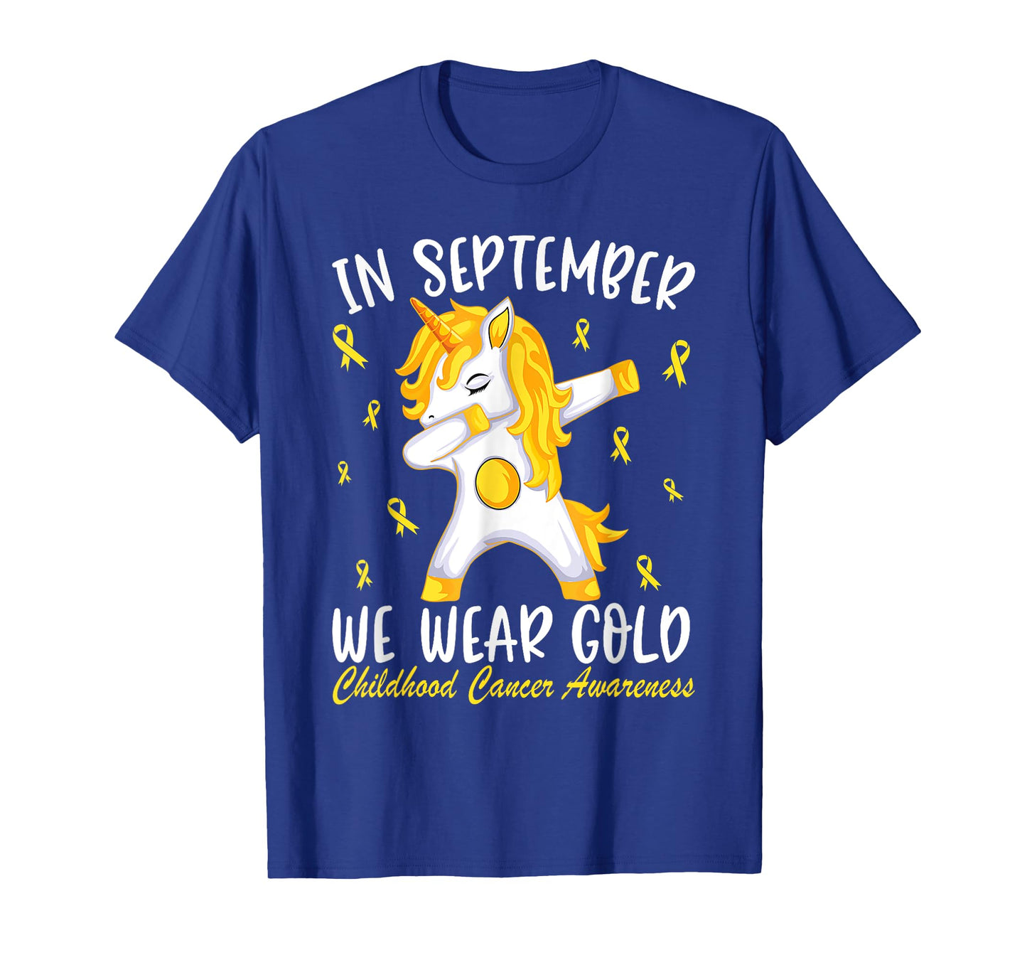 Childhood cancer Shirt In September We Wear Gold T-Shirt
