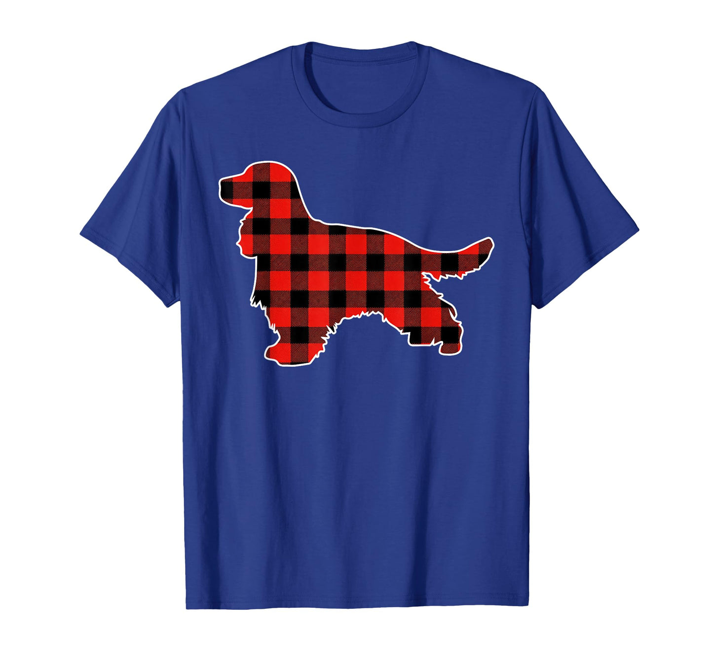 Red Buffalo Plaid Pajama English Cocker Spaniel Christmas T-Shirt