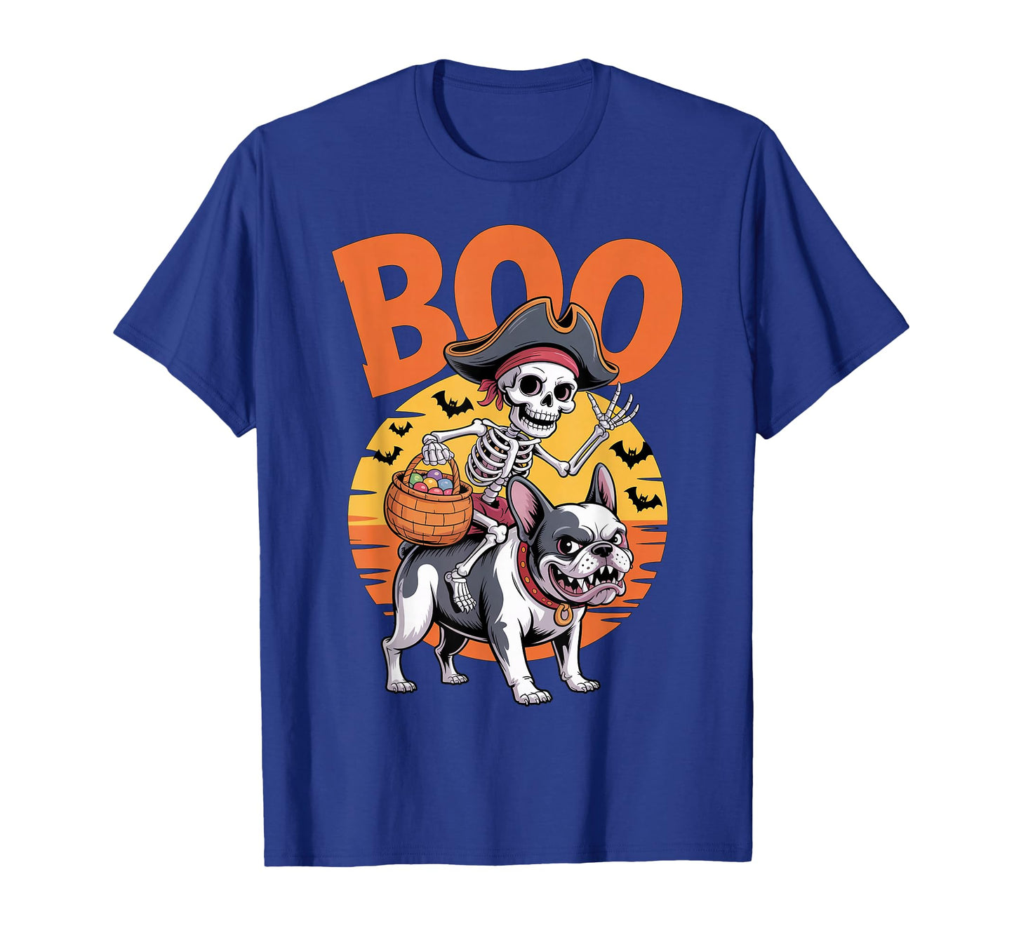 Spooky Frenchie Costume on Boo French Bulldog Halloween T-Shirt