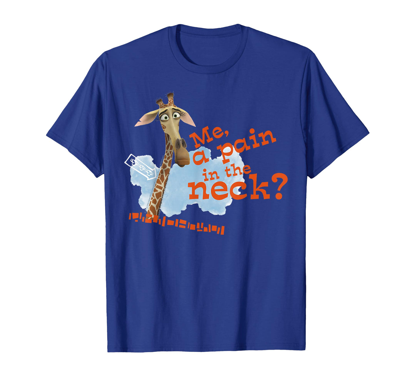 Madagascar Melman Pain In The Neck Text Poster T-Shirt