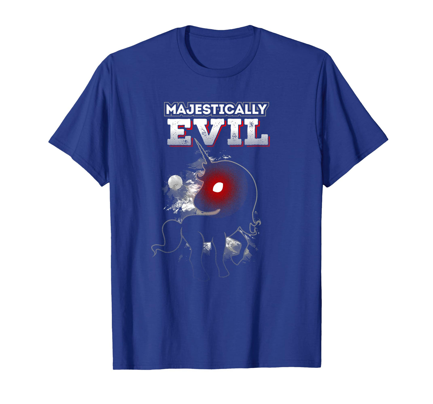 Funny Halloween Unicorn Majestically Evil T-Shirt