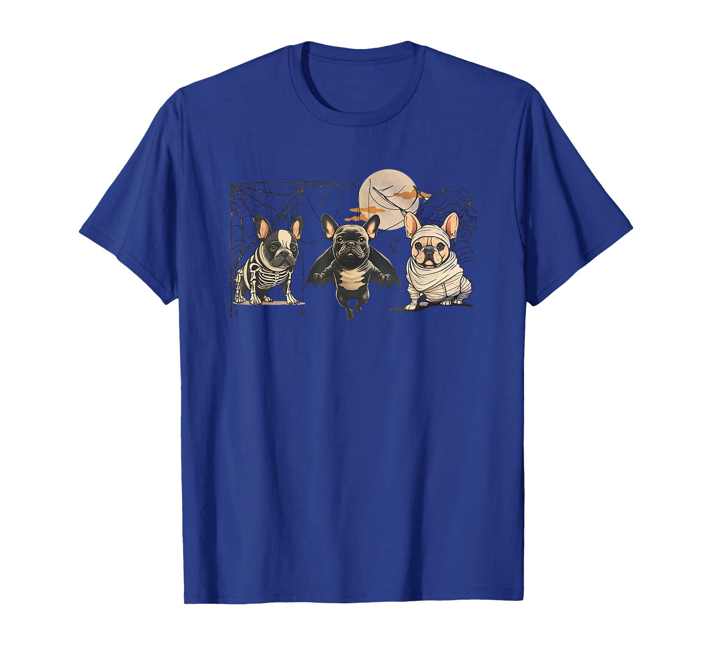 Frenchie Halloween Bleached French Bulldog Spooky T-Shirt