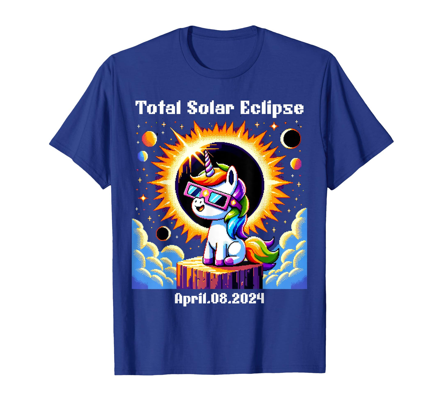 Solar Eclipse 2024 Tee Total Eclipse April 8th 24 Unicorn T-Shirt