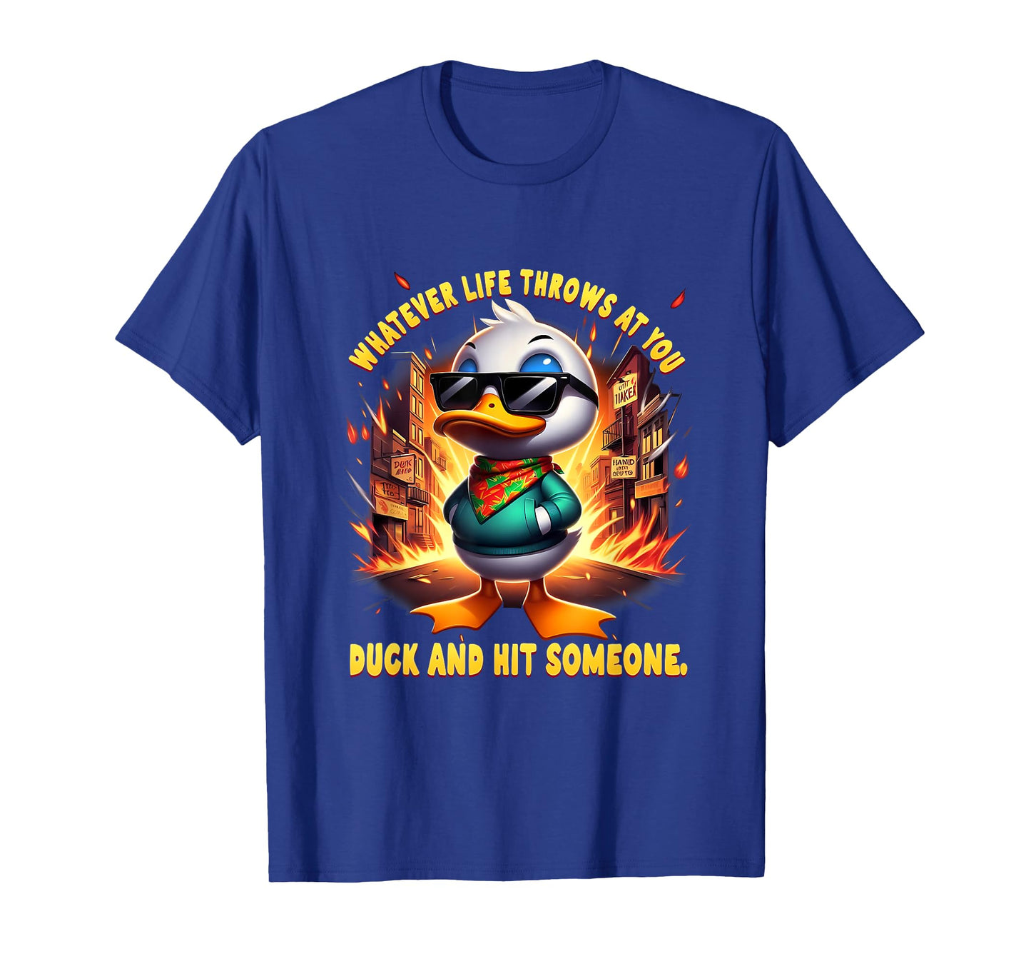 Funny Joke Quote Sarcastic Funny Duck Humor Duck Meme T-Shirt