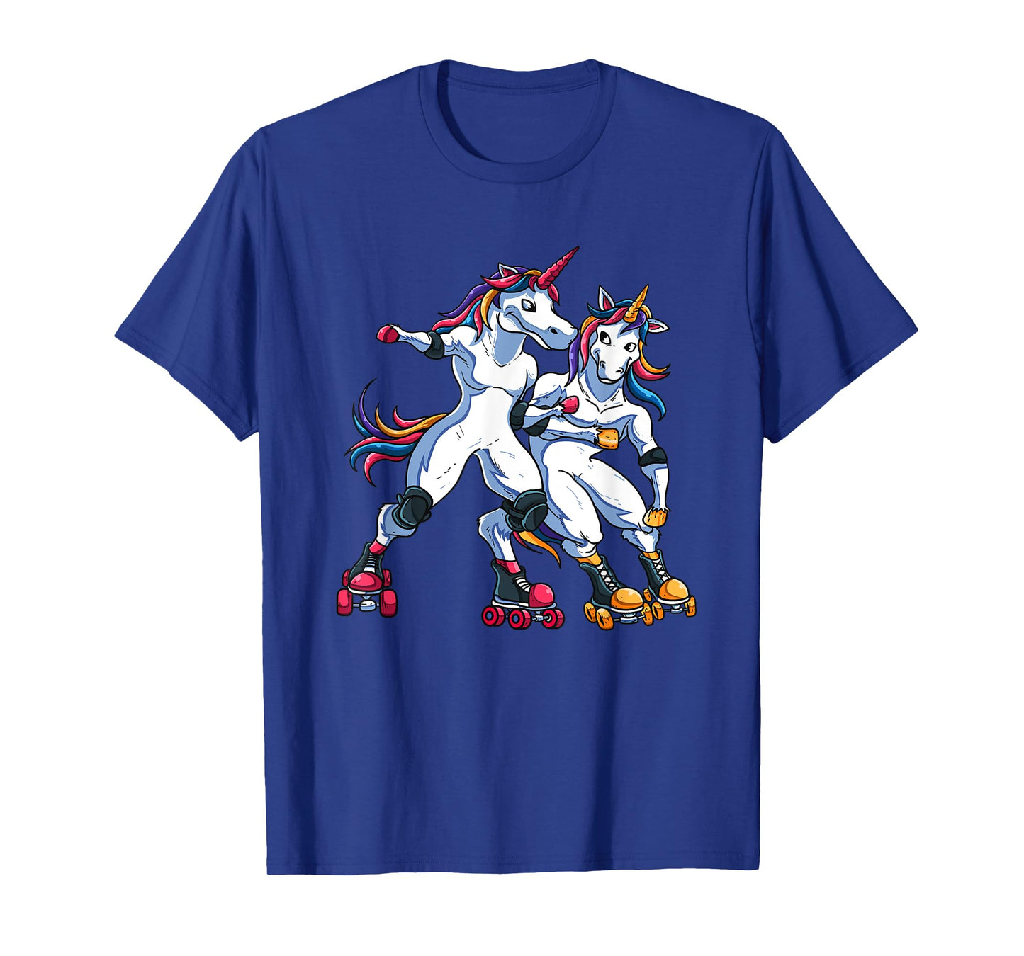 Magical Rainbow Unicorn Sports Roller Derby Player For Kids T-Shirt