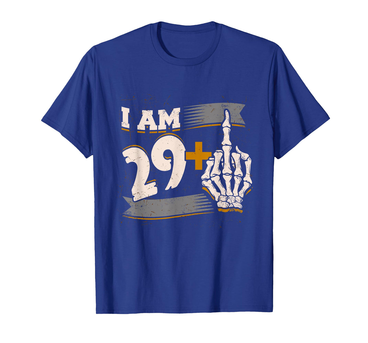 I Am 29 Plus Middle Finger Skeleton Bone 30th Birthday Shirt T-Shirt