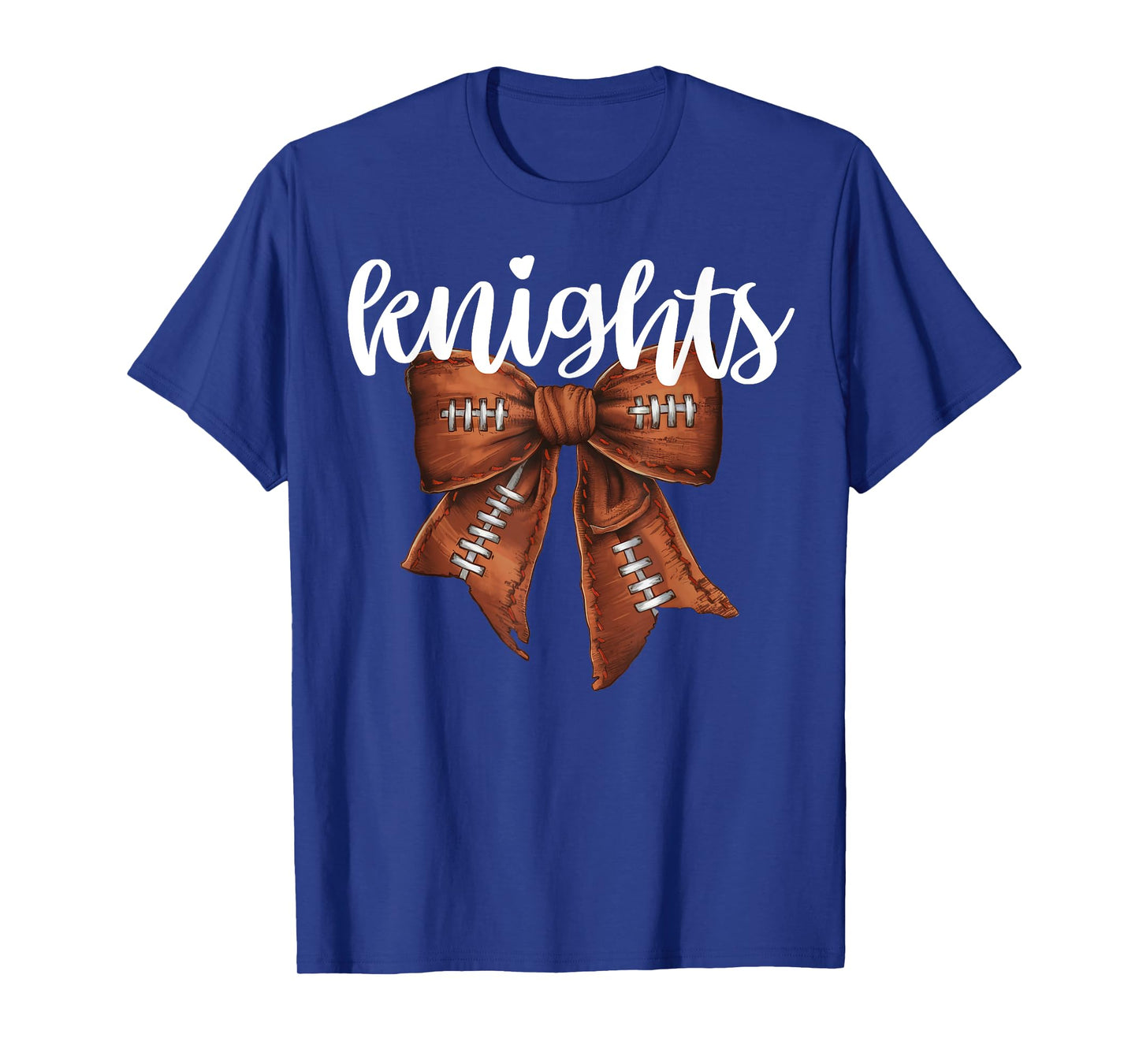 Knights Football Bow School Spirit Team Mascot Game Night T-Shirt