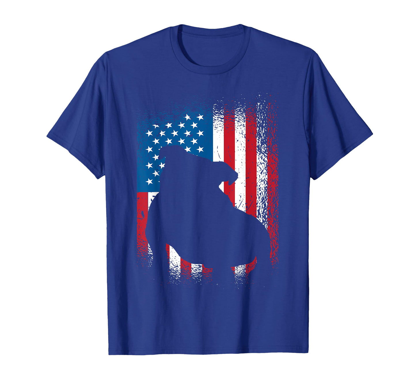 American flag bulldog design bulldog lover T-Shirt