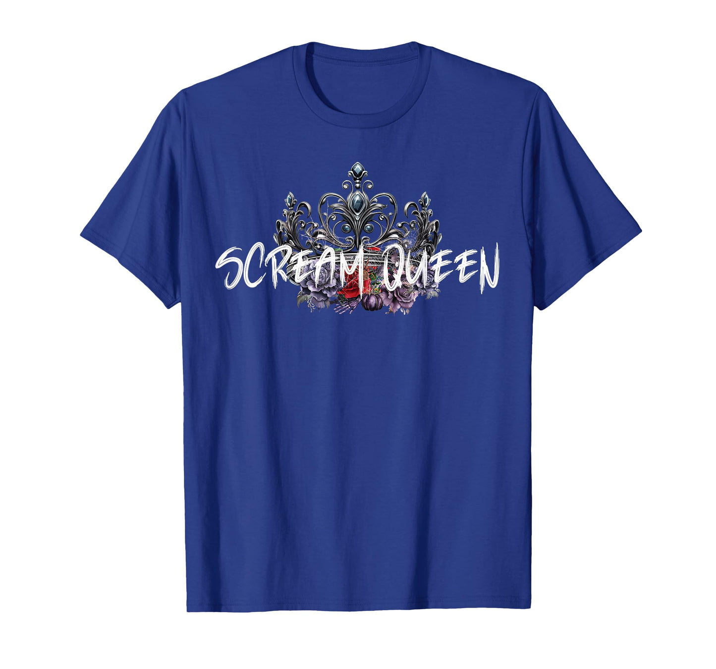 Scream Queen Halloween Spooky Scary Gothic Crown Horror film T-Shirt