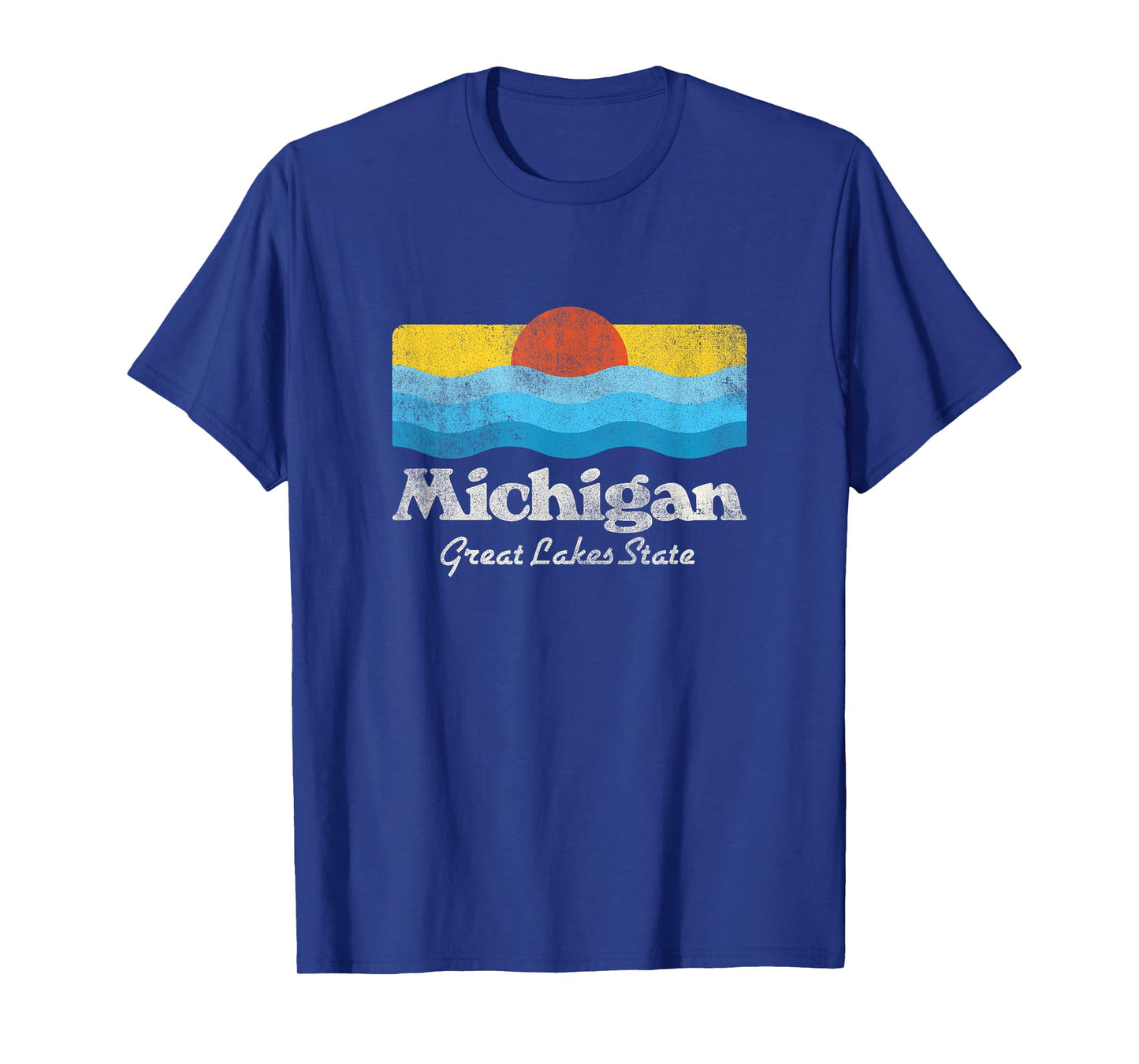 Retro Michigan Great Lakes State T-Shirt T-Shirt
