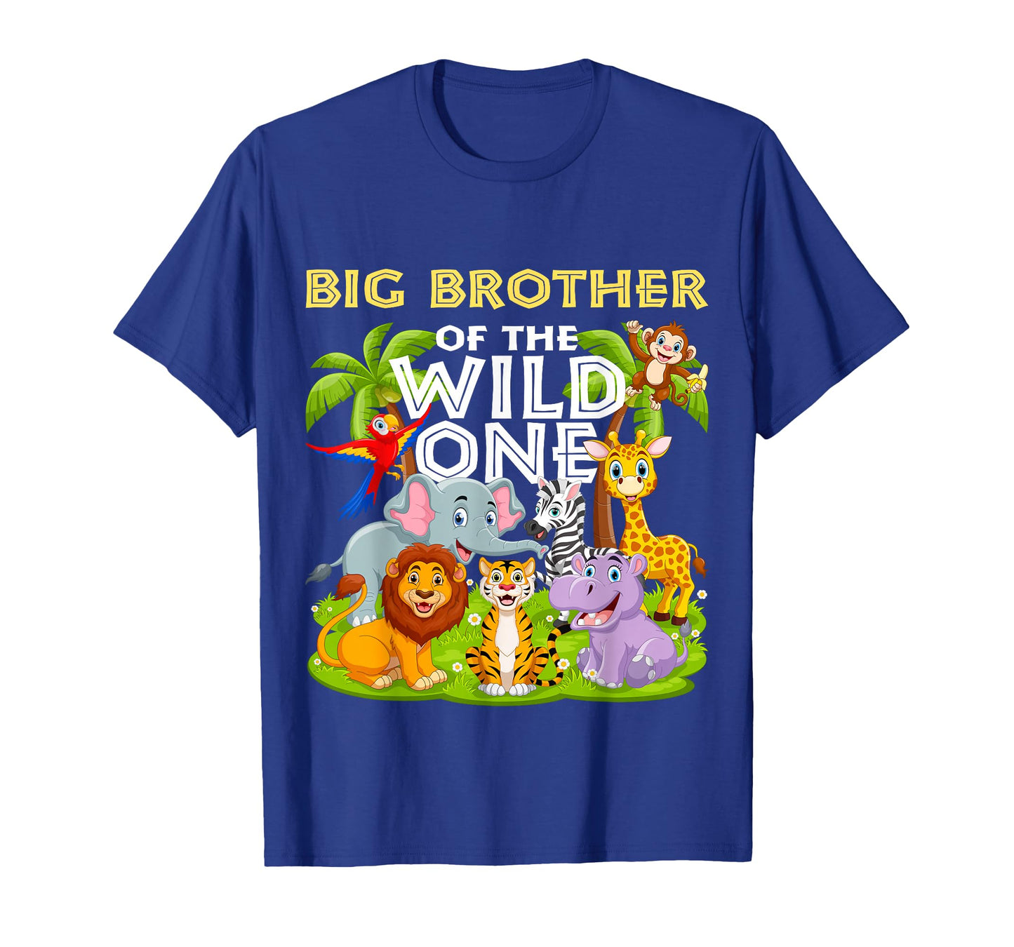 Big Brother Of The Wild One Birthday Animal Safari Jungle T-Shirt
