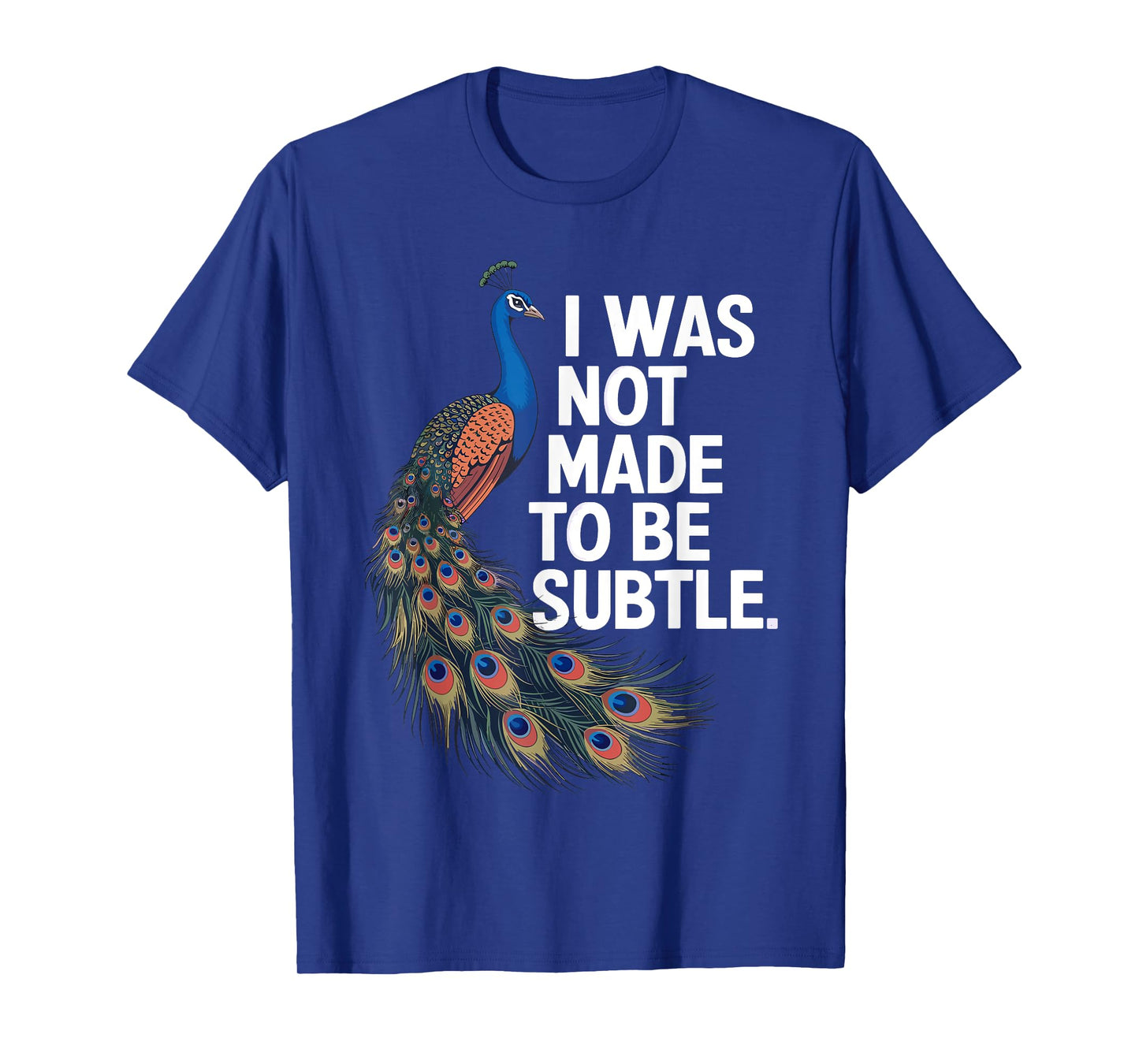 Funny Peacock Art For Men Women Adult Feather Peacock Lover T-Shirt