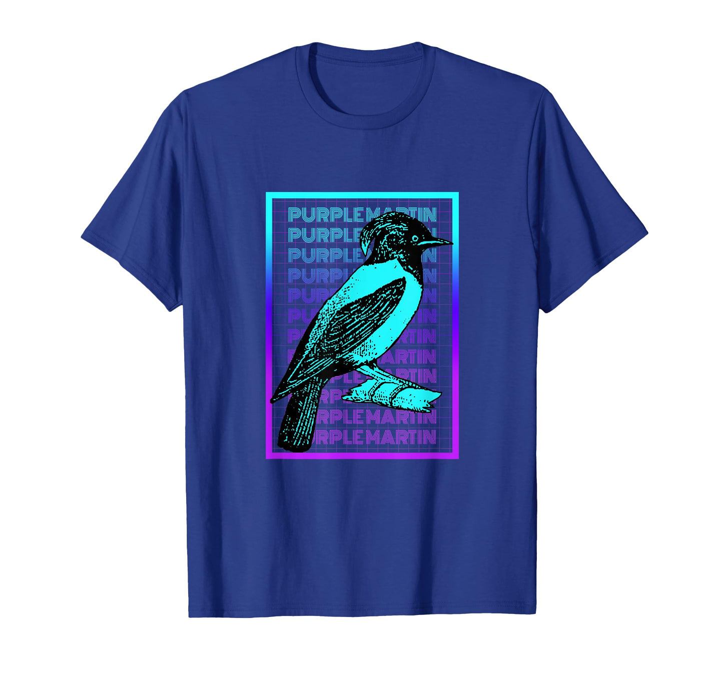 Purple Martin Bird Vintage Retro Purple Martin T-Shirt