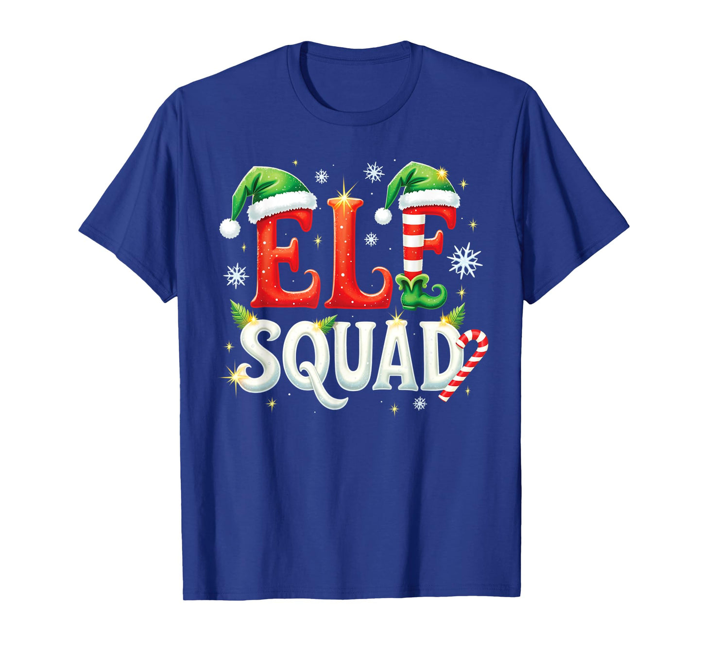 Elf Family Christmas Matching Pajamas Xmas Elf Squad T-Shirt
