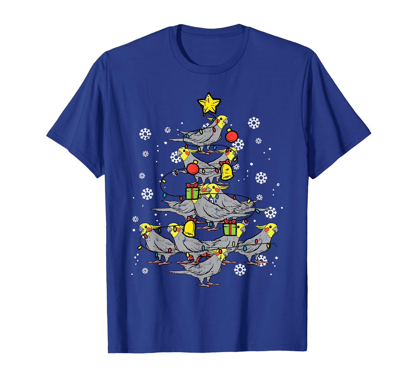 Cockatiel Christmas Tree Bird Cute Xmas Animal Men Women T-Shirt