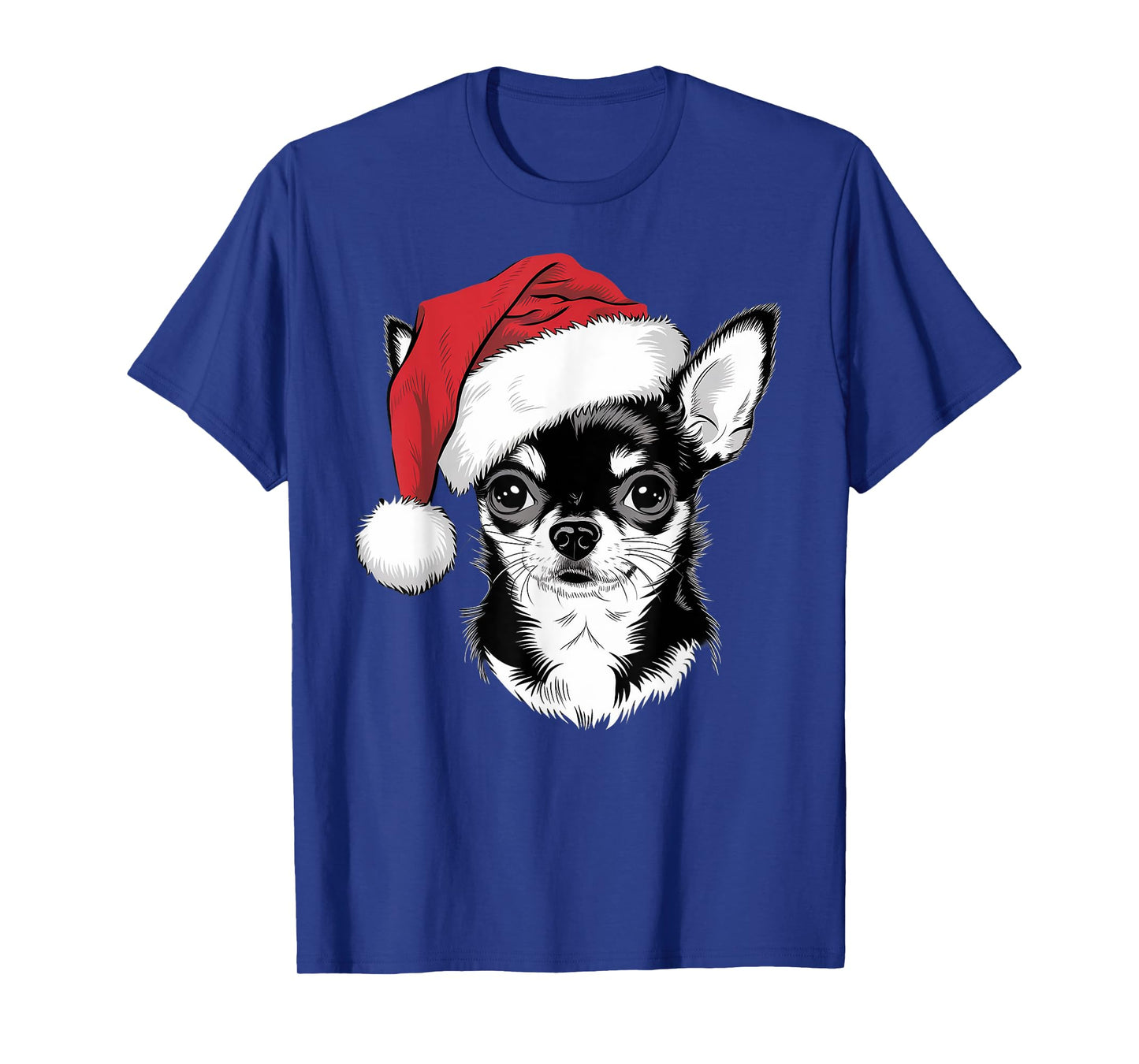 Joyful Chihuahua Santa Dog on Chihuahua Christmas T-Shirt for Men Women Kids
