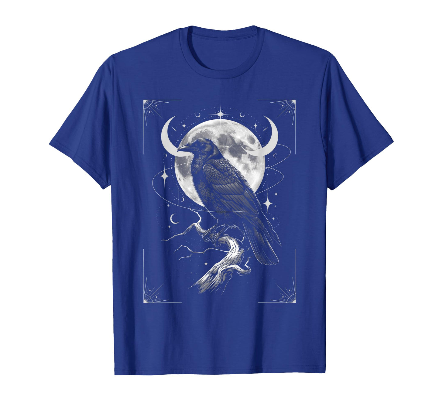 Raven Crow Dark Bird Witchcraft Omens Midnight T-Shirt
