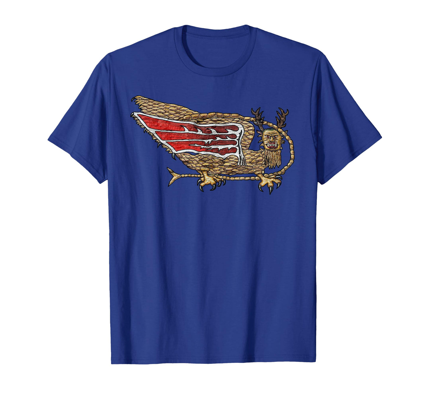 Piasa Symbol Illini Native American Art Painting Dragon Bird T-Shirt