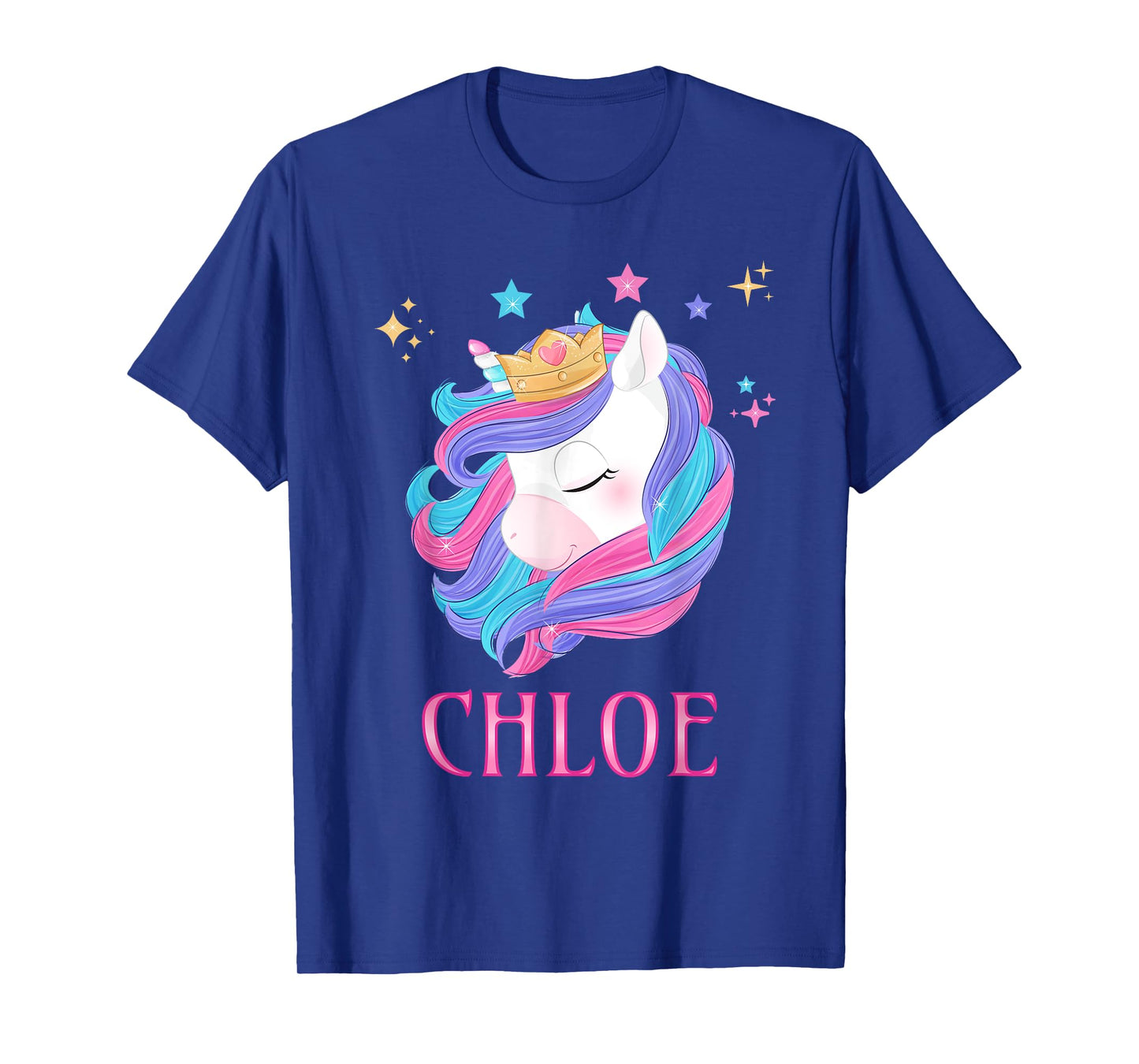 Unicorn Personalized Name CHLOE Unicorn Birthday T-Shirt