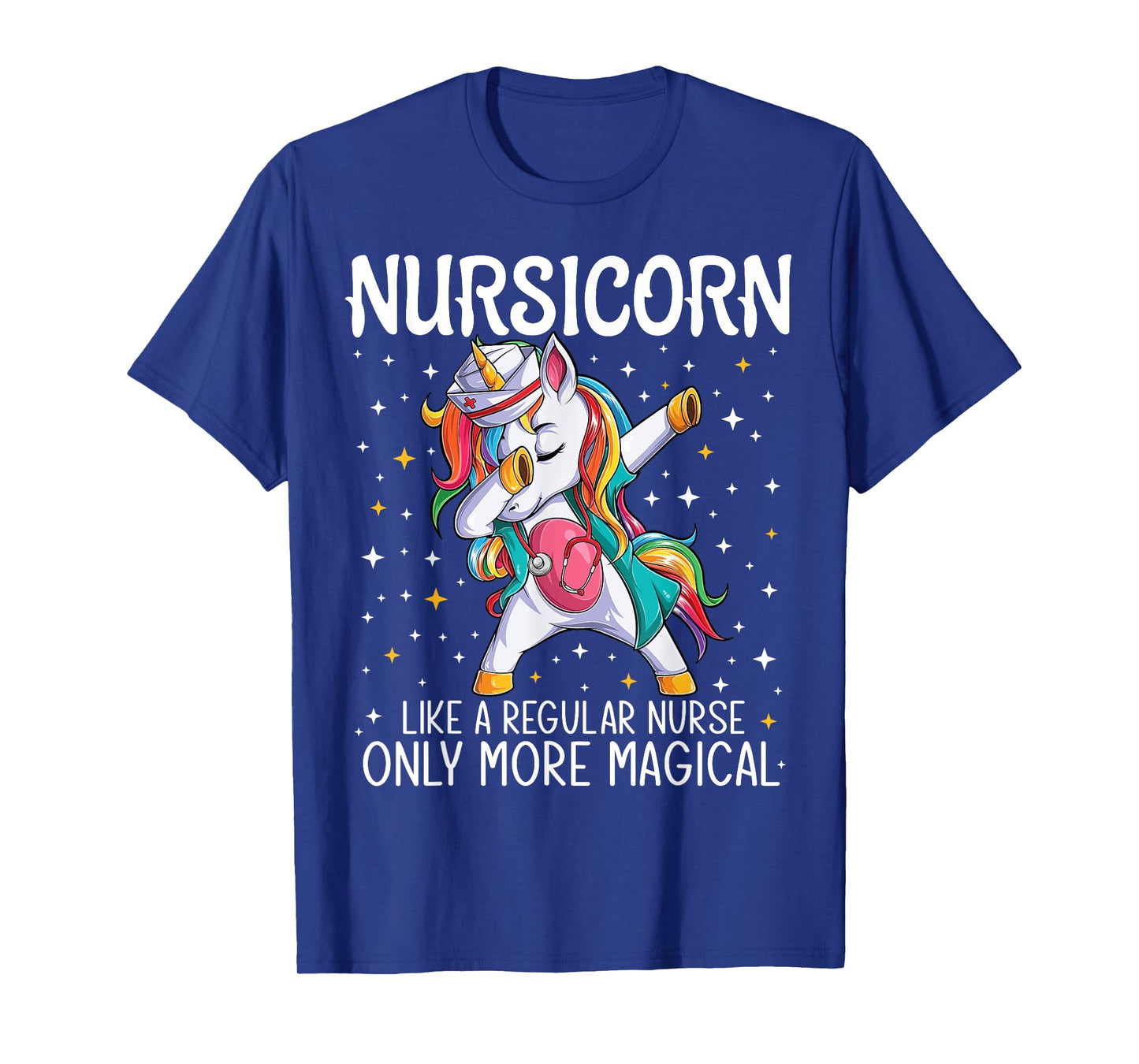 Dabbing Unicorn Nursicorn Funny Nurse Gift women men CNA RN T-Shirt