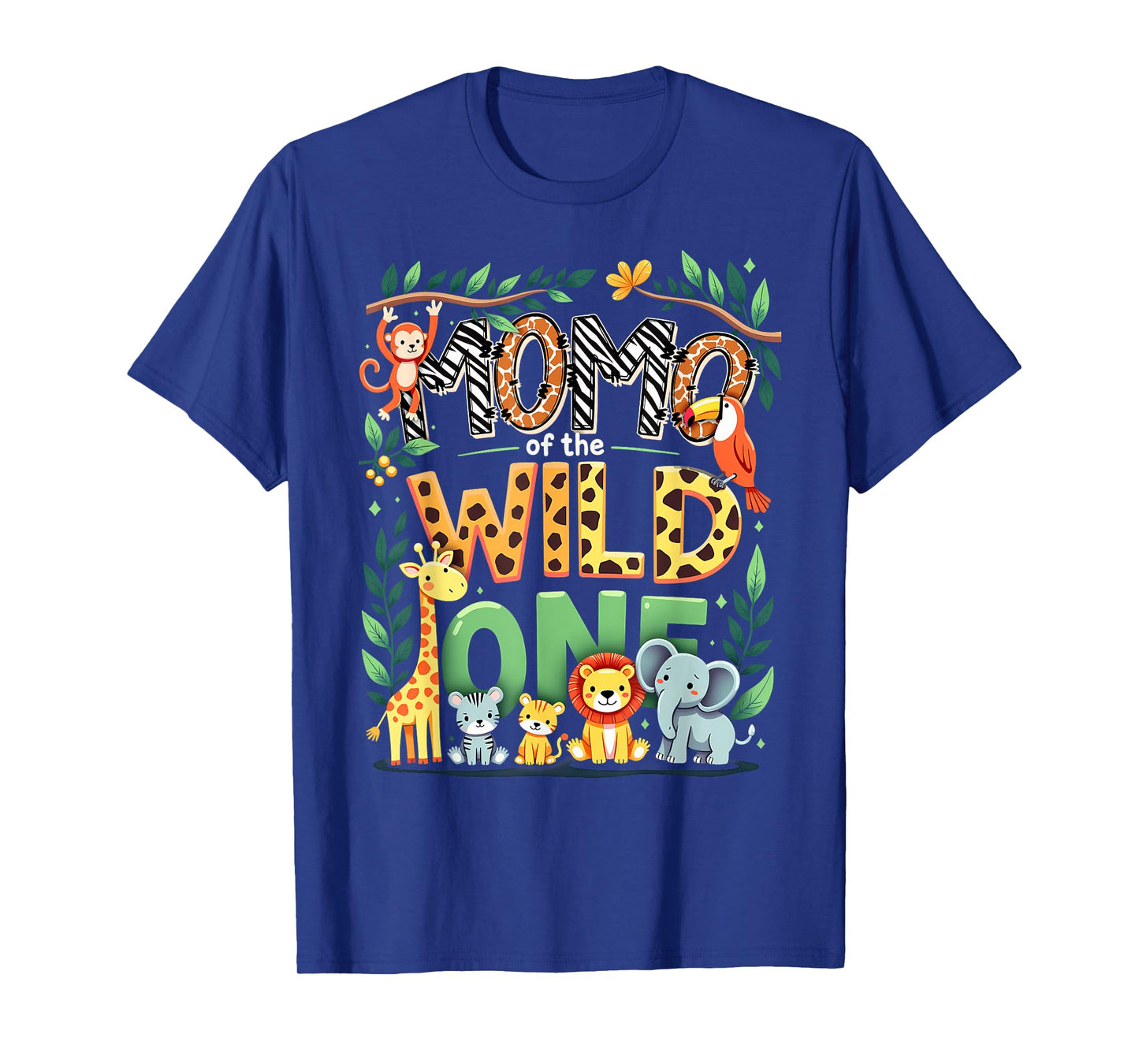 1st Birthday Safari Zoo Mommy Momo Of The Wild One T-Shirt