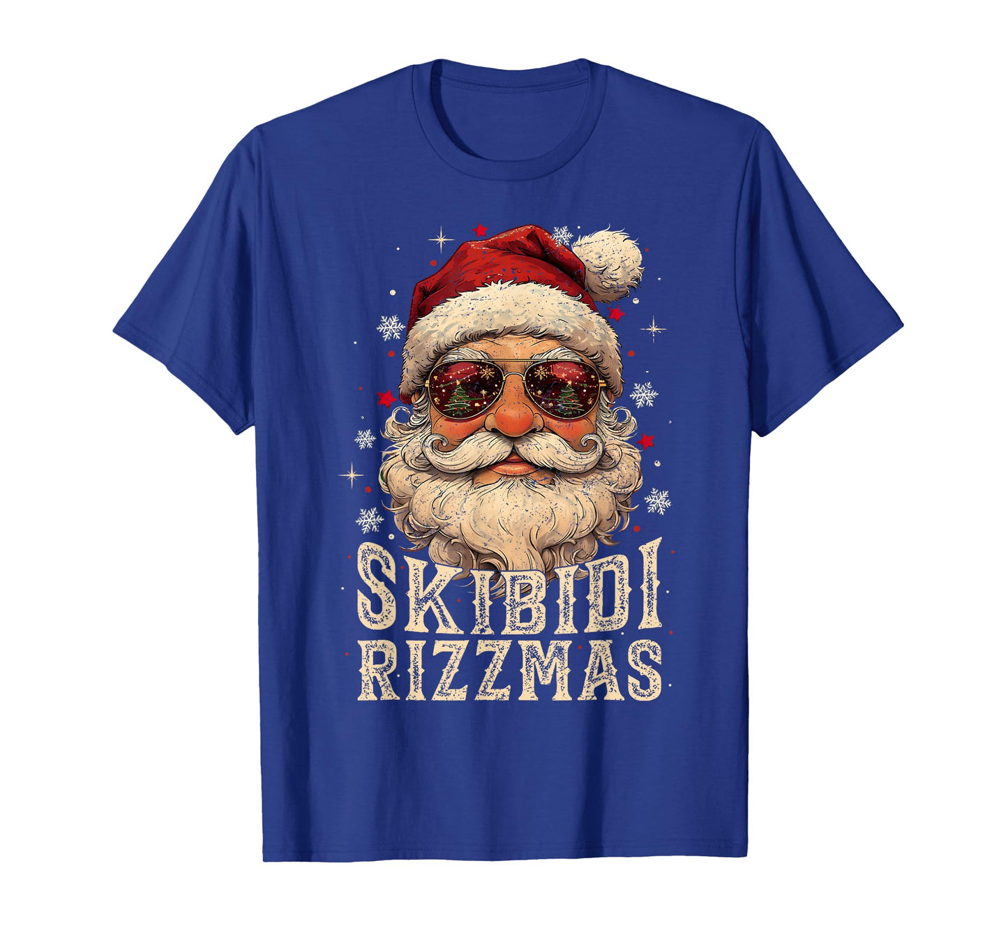 Funny Xmas Rizz Christmas Santa Gen Alpha Skibidi Rizzmas T-Shirt