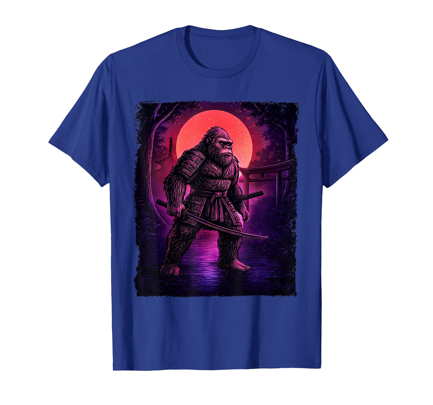 Samurai Bigfoot - Sasquatch Yeti Cryptids T-Shirt