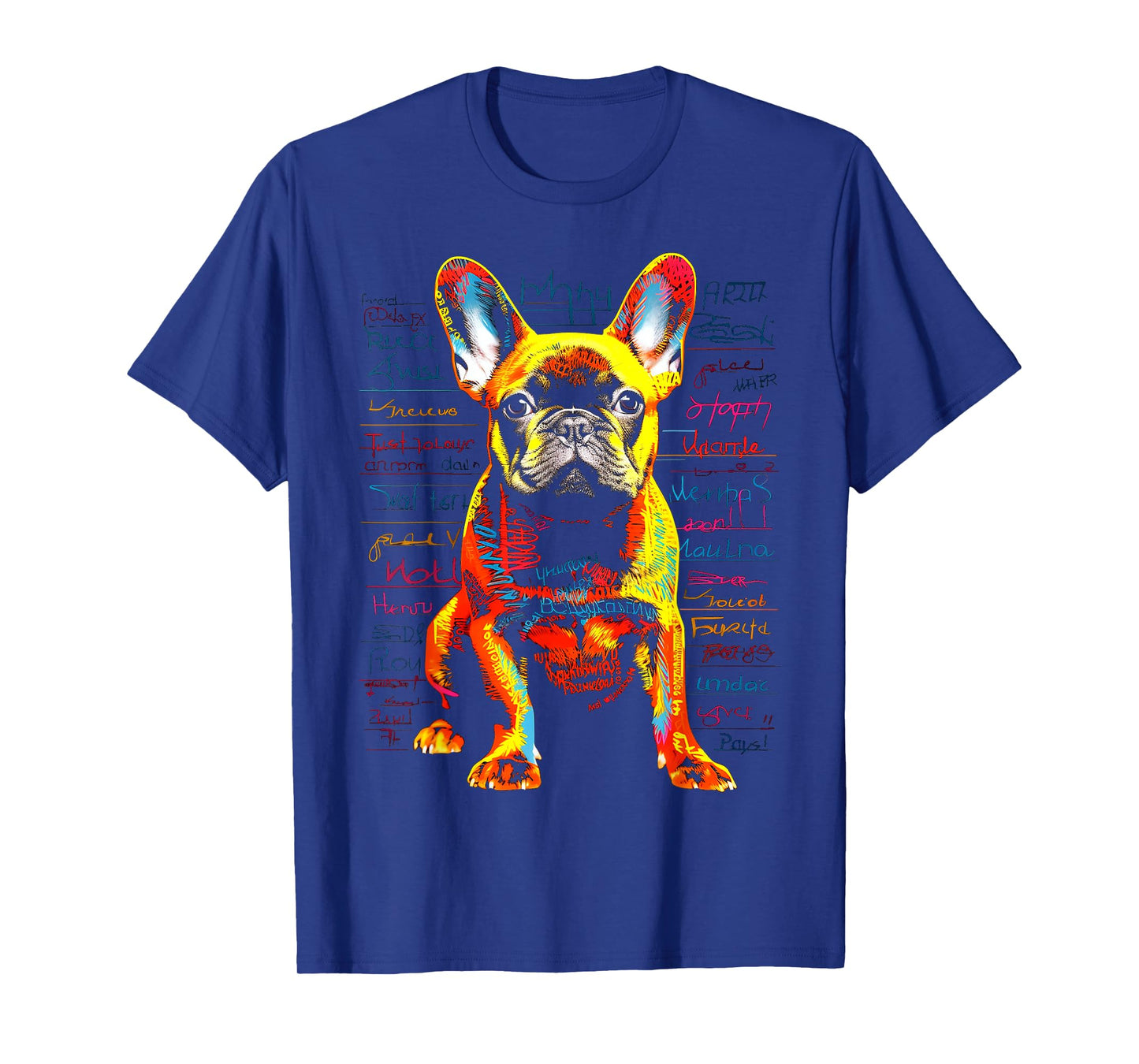 French Bulldog Dog Animal Pet Art Graphic French Bulldog T-Shirt