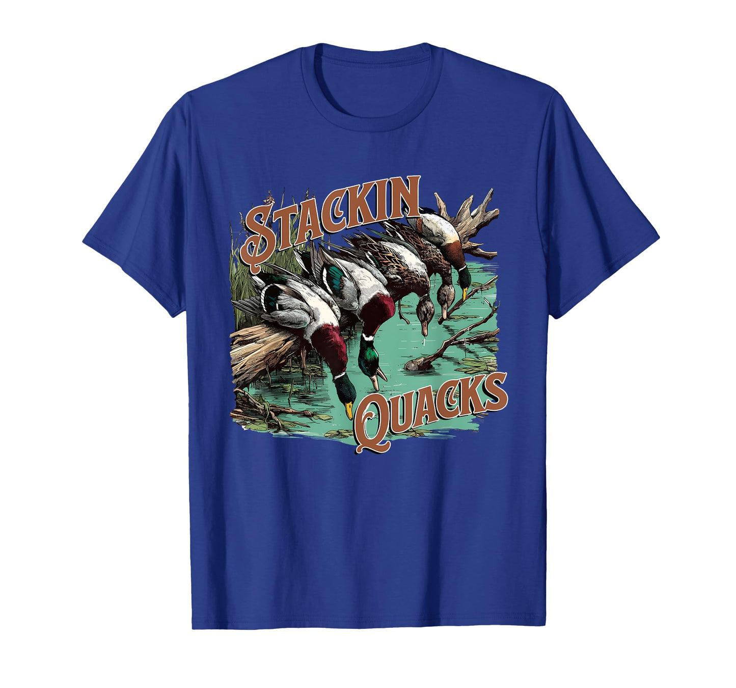 Funny Duck Hunting Stacking Quacks, Hunting Season T-Shirt