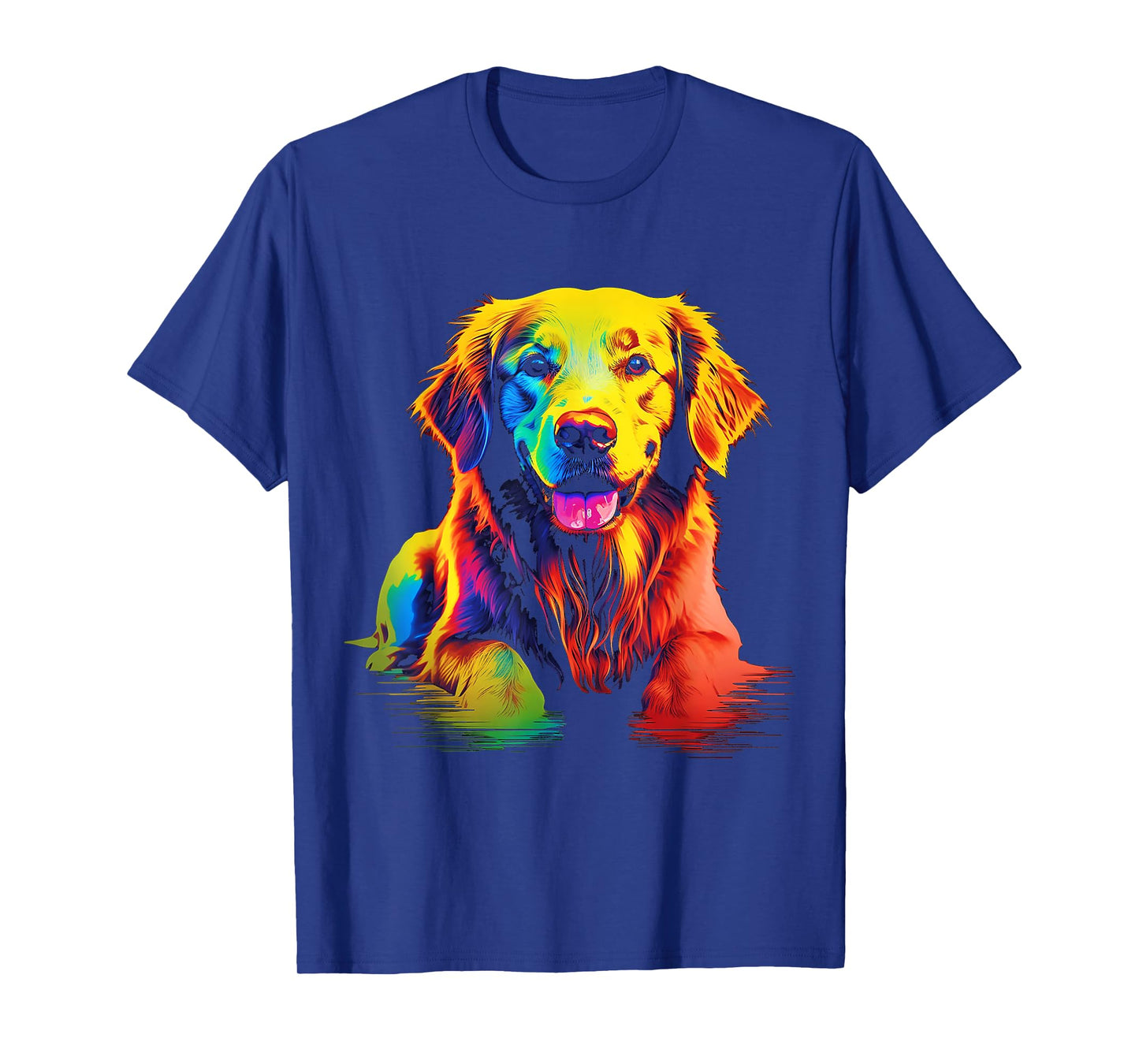 Labrador Retriever Colorful Portrait Animal Art Graphic Dog Men Women Kids T-Shirt
