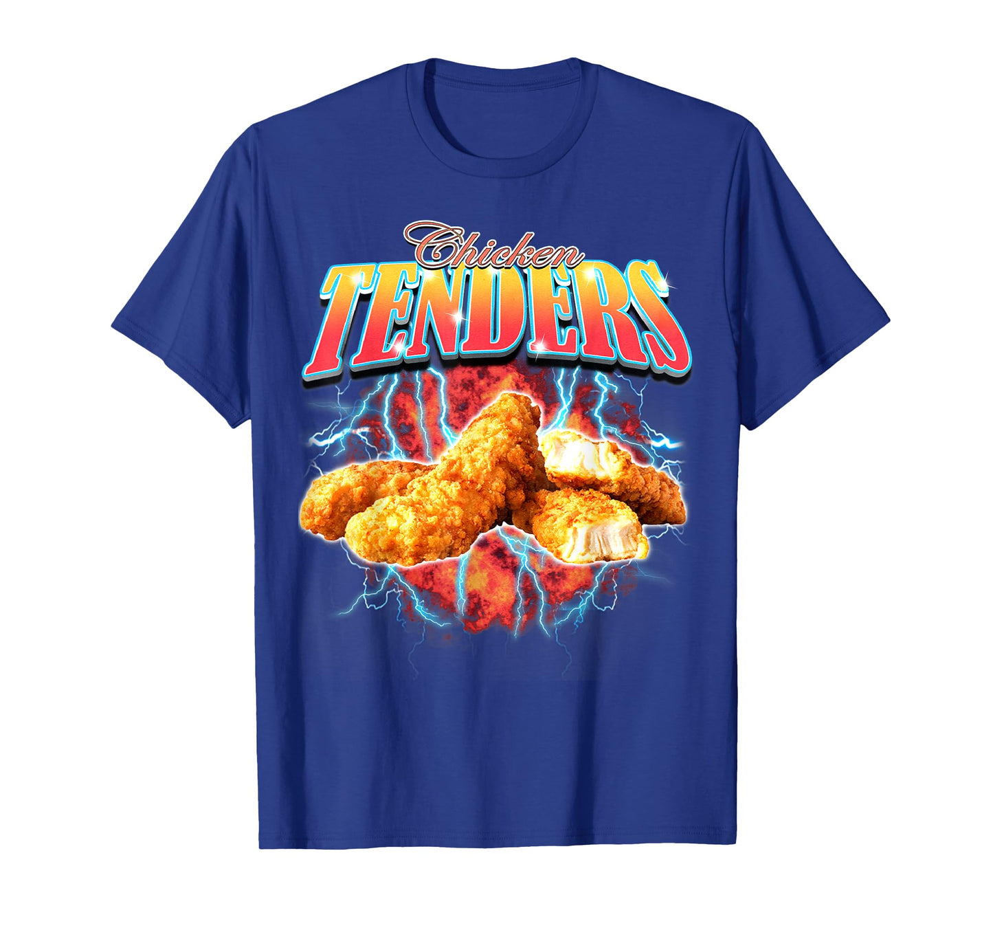 Bootleg Rap Funny Chicken Tenders Vintage 90s Heavy Metal T-Shirt