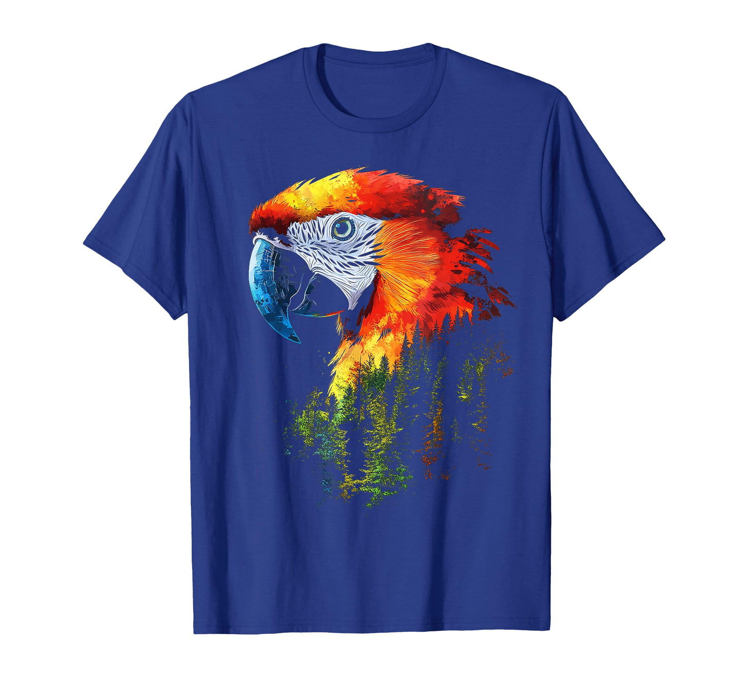 Parrot Bird Motif Animal Illustration Parrot T-Shirt