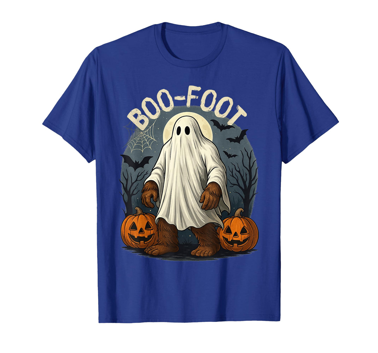 Funny Boo-Foot Bigfoot Ghost Costume Halloween Design T-Shirt