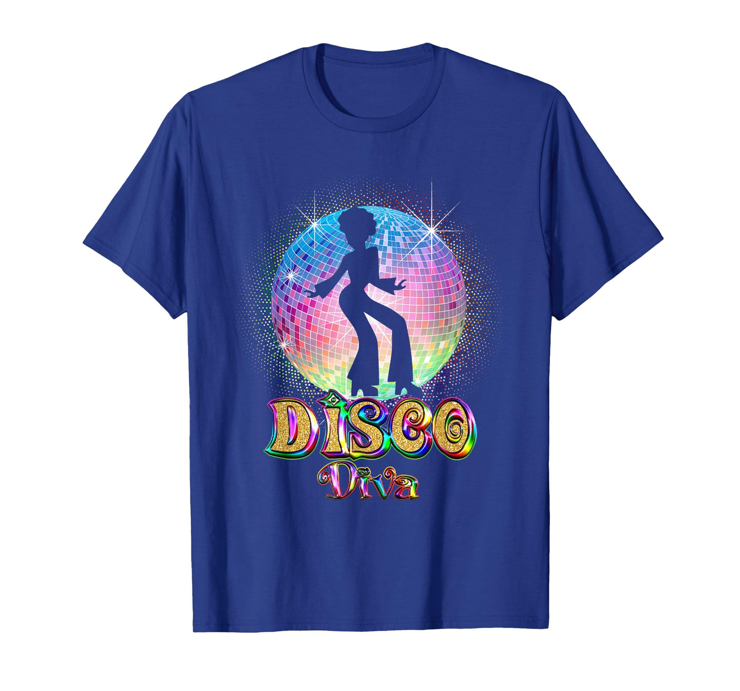 Disco Diva - Retro 70's 80's Seventies Retro Disco Ball T-Shirt