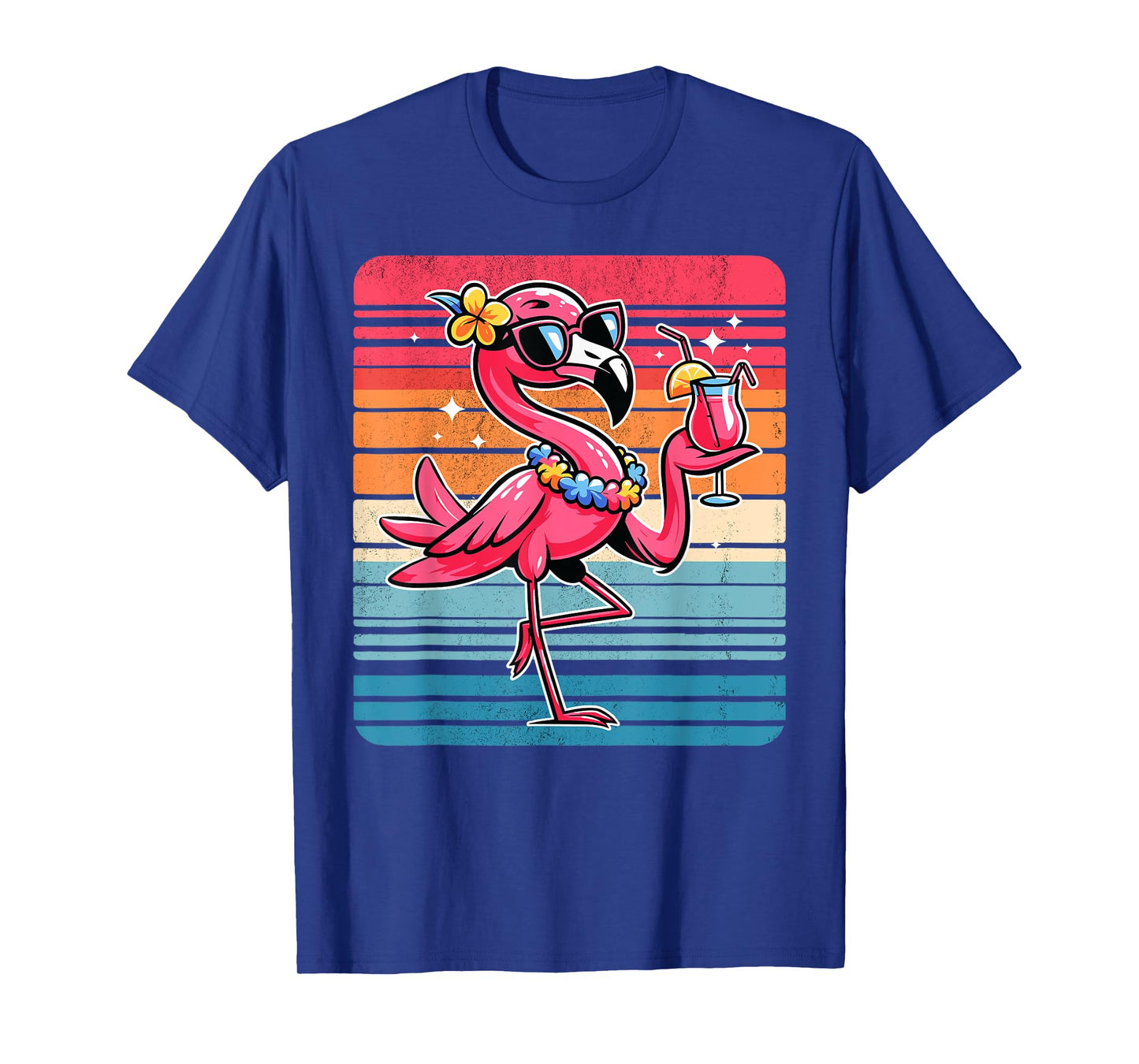 Cool Retro Flamingo in Sunglasses Funny Flamingo T-Shirt