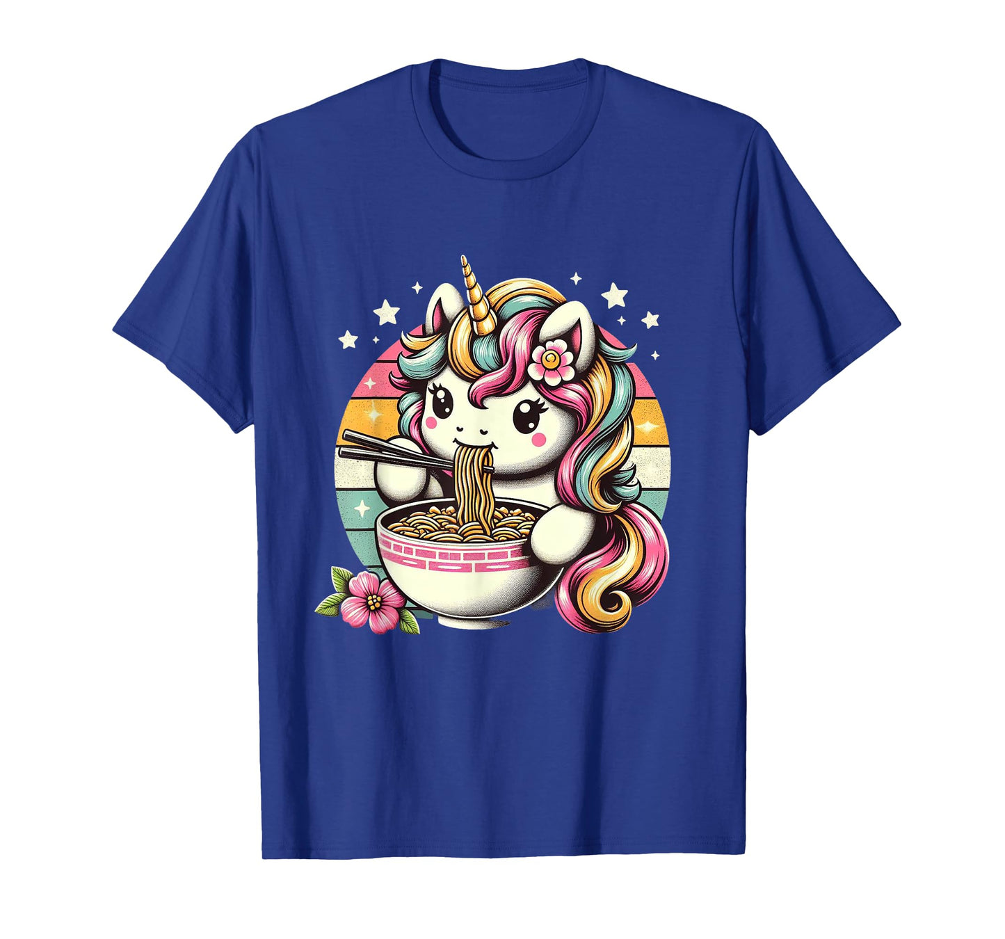 Unicorn Ramen Kawaii Neko Japanese Noodles Aesthetic T-Shirt