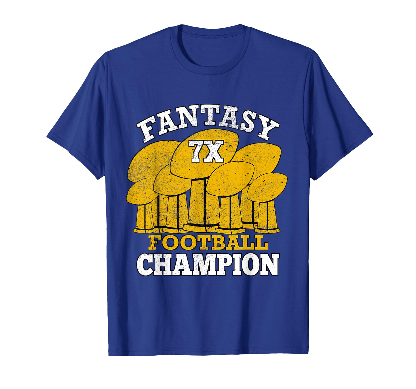 Fantasy Football 7x Champion Seven Time Champ Fantasy Winner T-Shirt